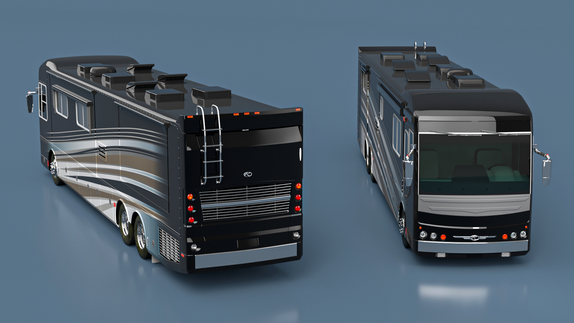 3D model Luxury Motorhome RV Coach