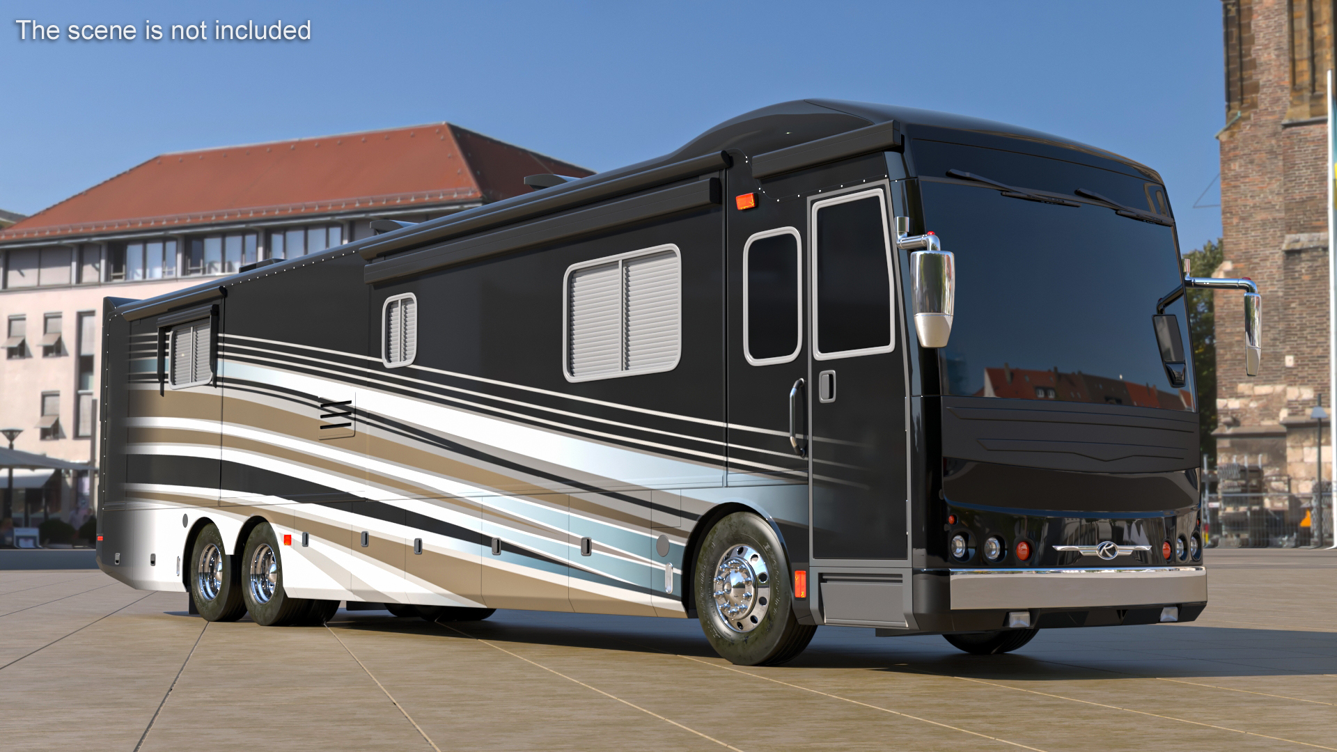 3D model Luxury Motorhome RV Coach