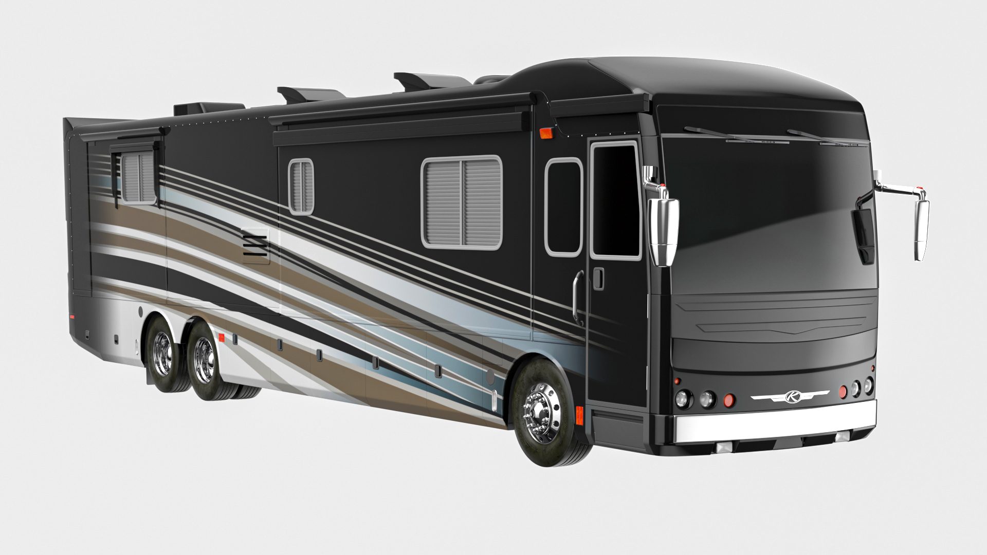 3D model Luxury Motorhome RV Coach