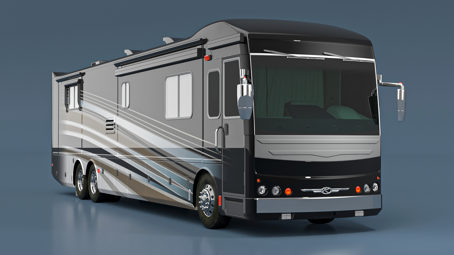 3D model Luxury Motorhome RV Coach