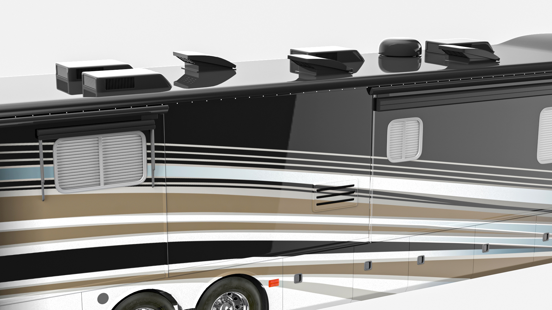 3D model Luxury Motorhome RV Coach