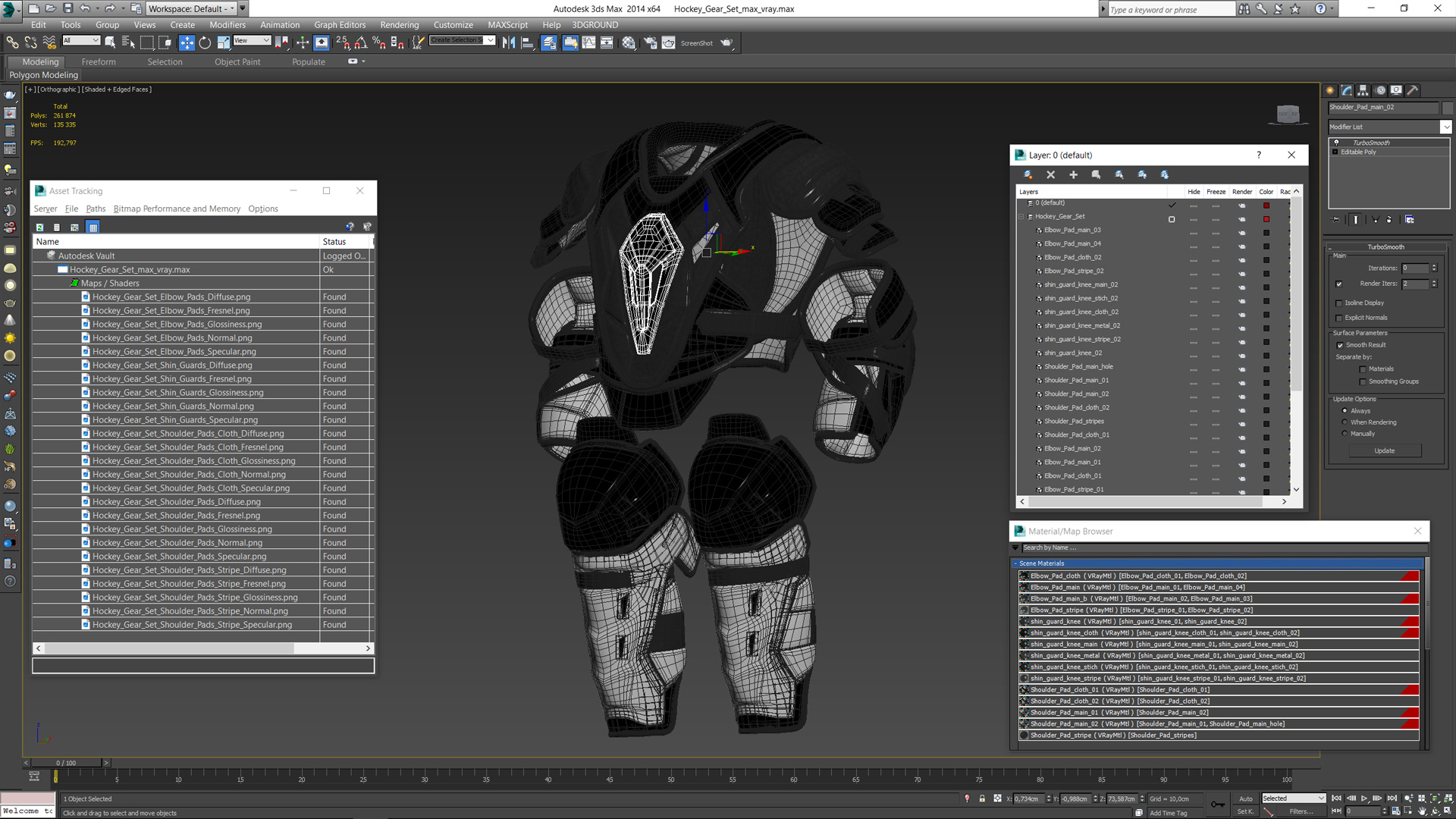 3D model Hockey Gear Set