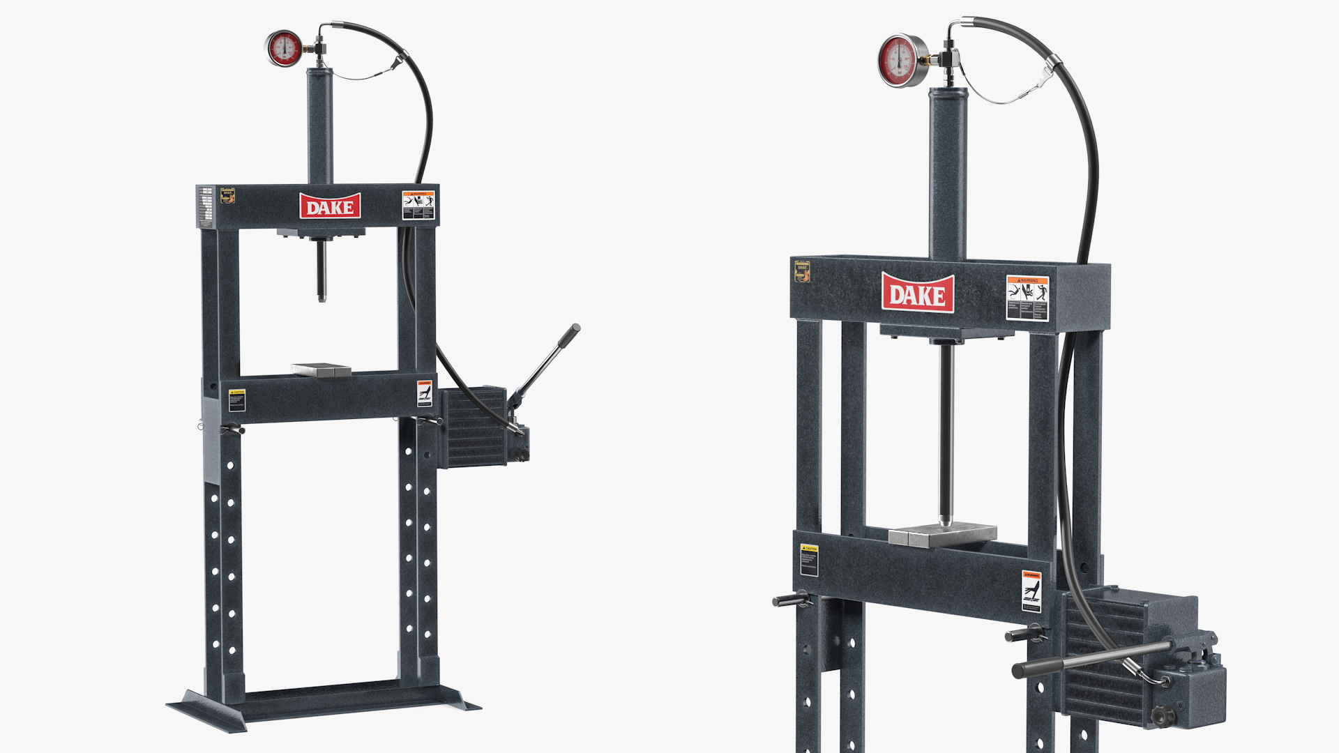 3D model Dake Manual Hydraulic Bench Press Rigged