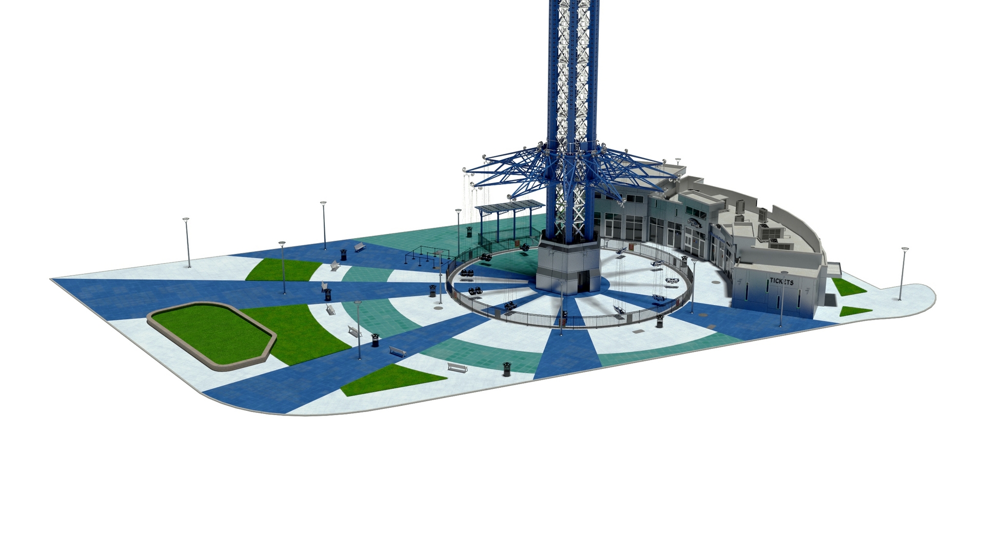 3D Orlando StarFlyer Attraction model