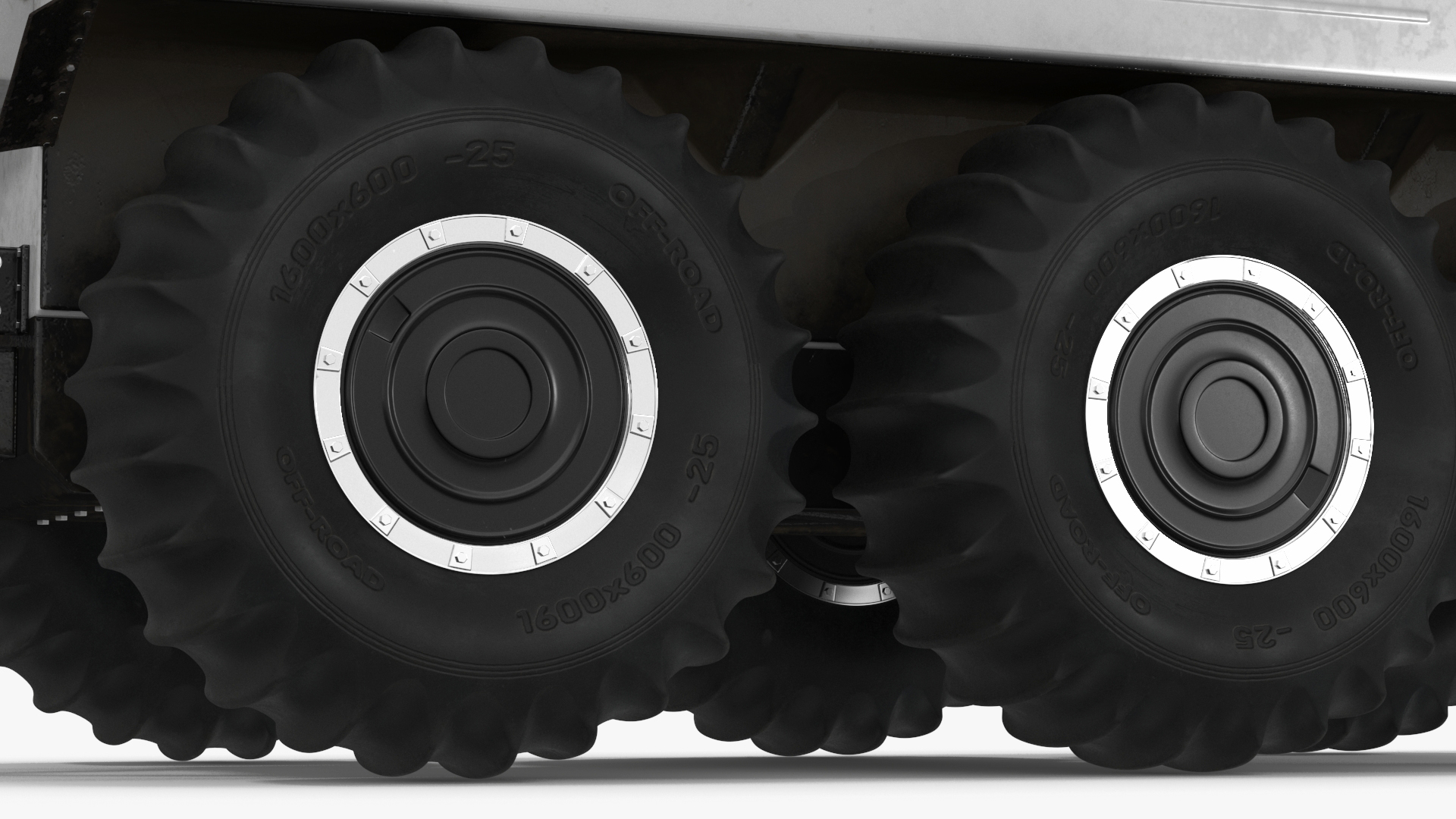 3D model All-Terrain Trailer Light Gray