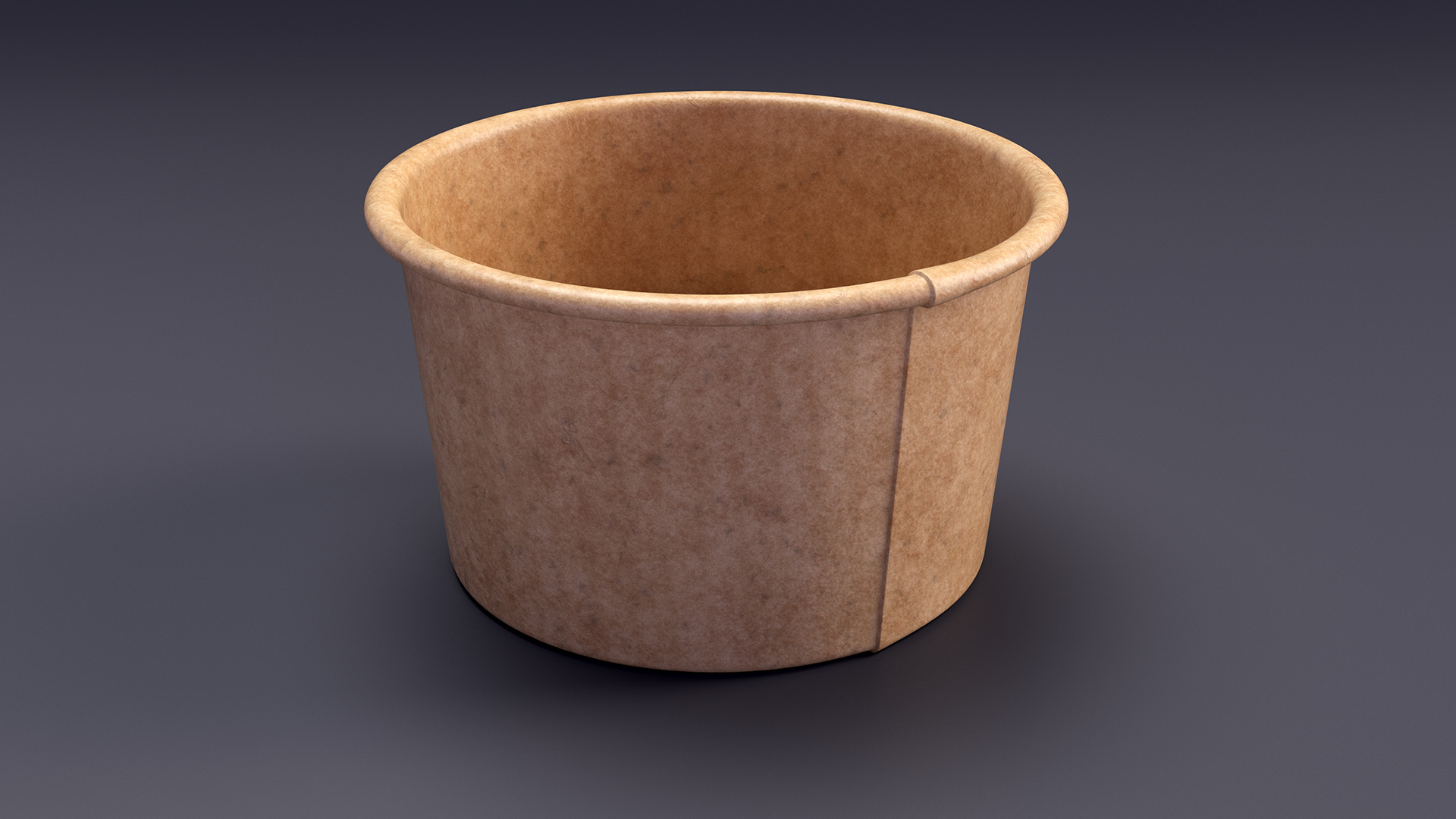 3D Cardboard Ice Cream Cup model