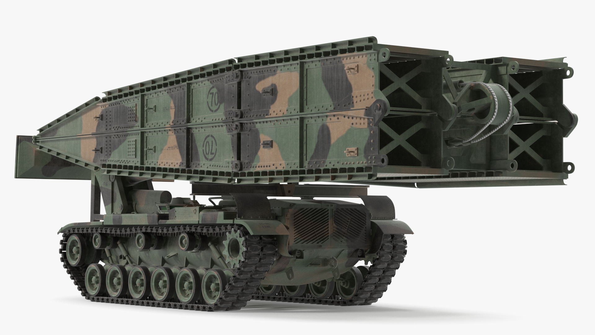 3D model Armored Bridge M60A1 AVLB Camo