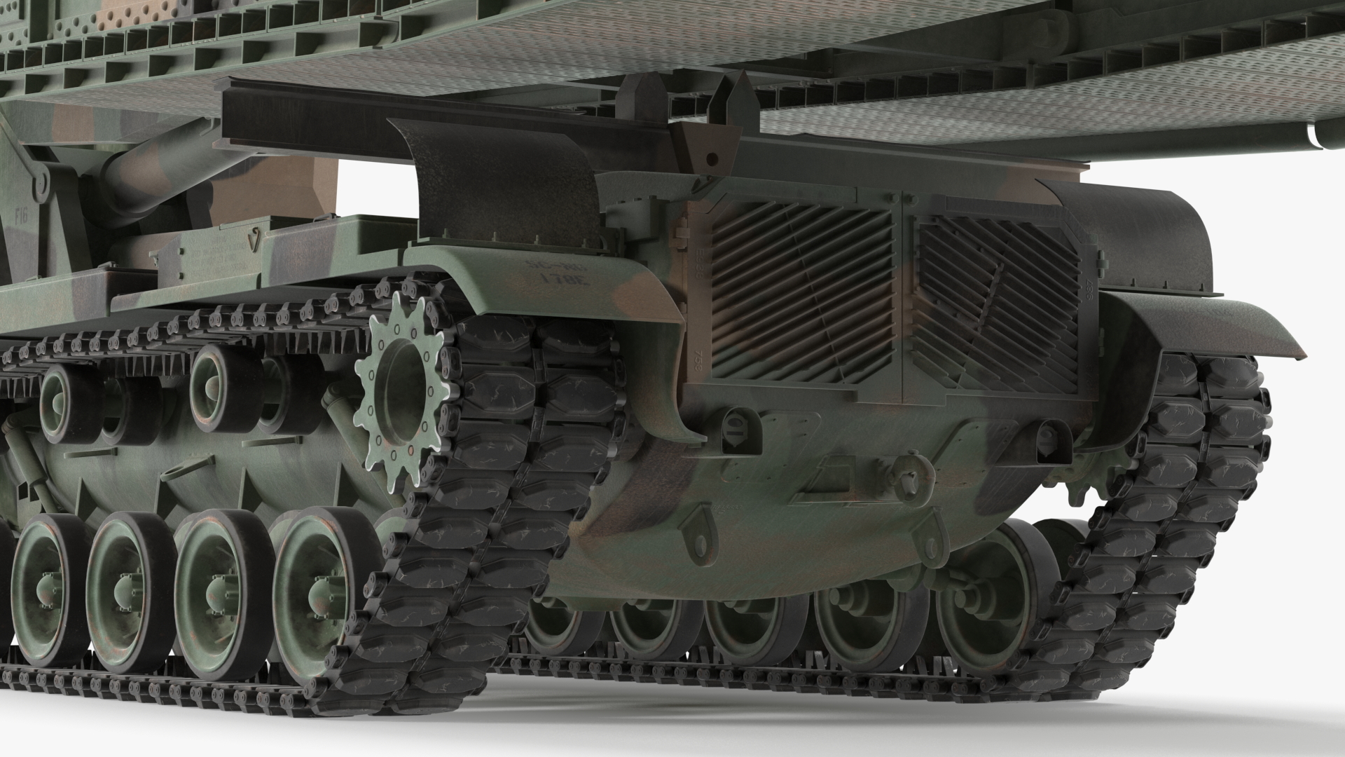 3D model Armored Bridge M60A1 AVLB Camo