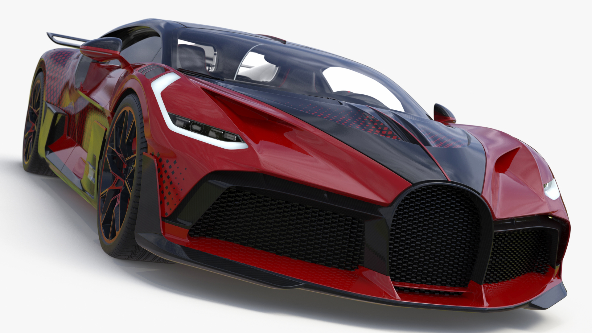 3D model Hypercar Luxury Racer Red