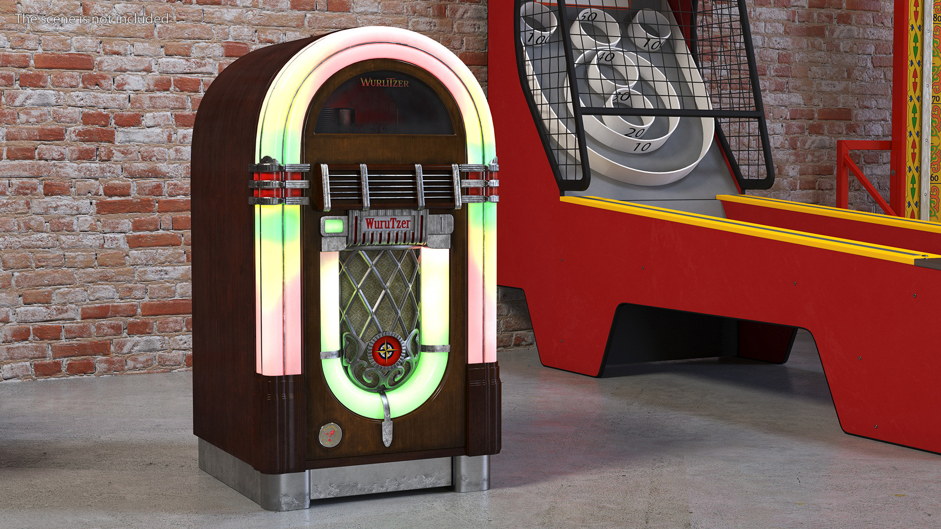 American Vintage Jukebox Wurlitzer 3D model