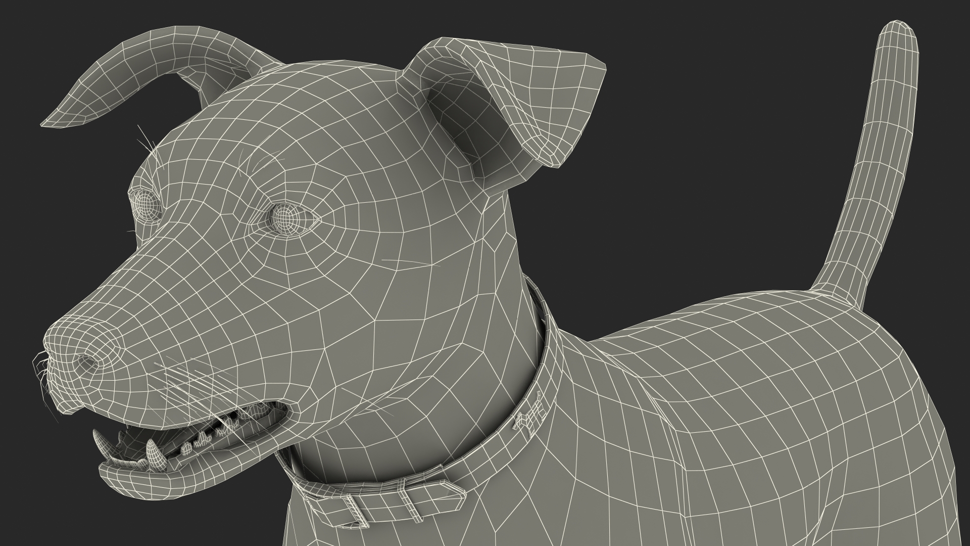 3D model Cage with Jack Russell Terrier