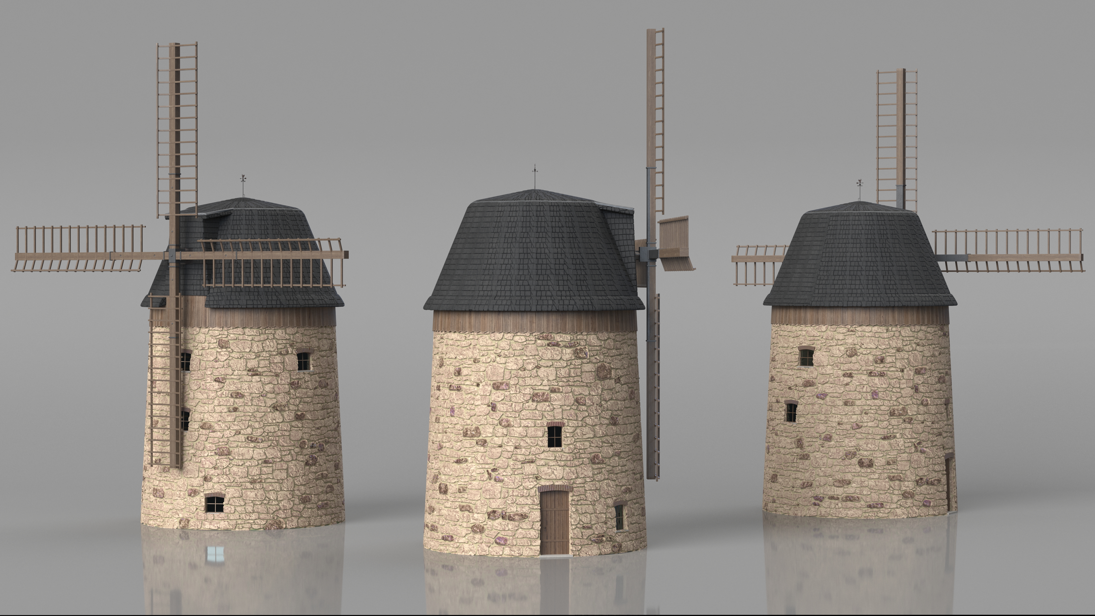 3D Village Windmill