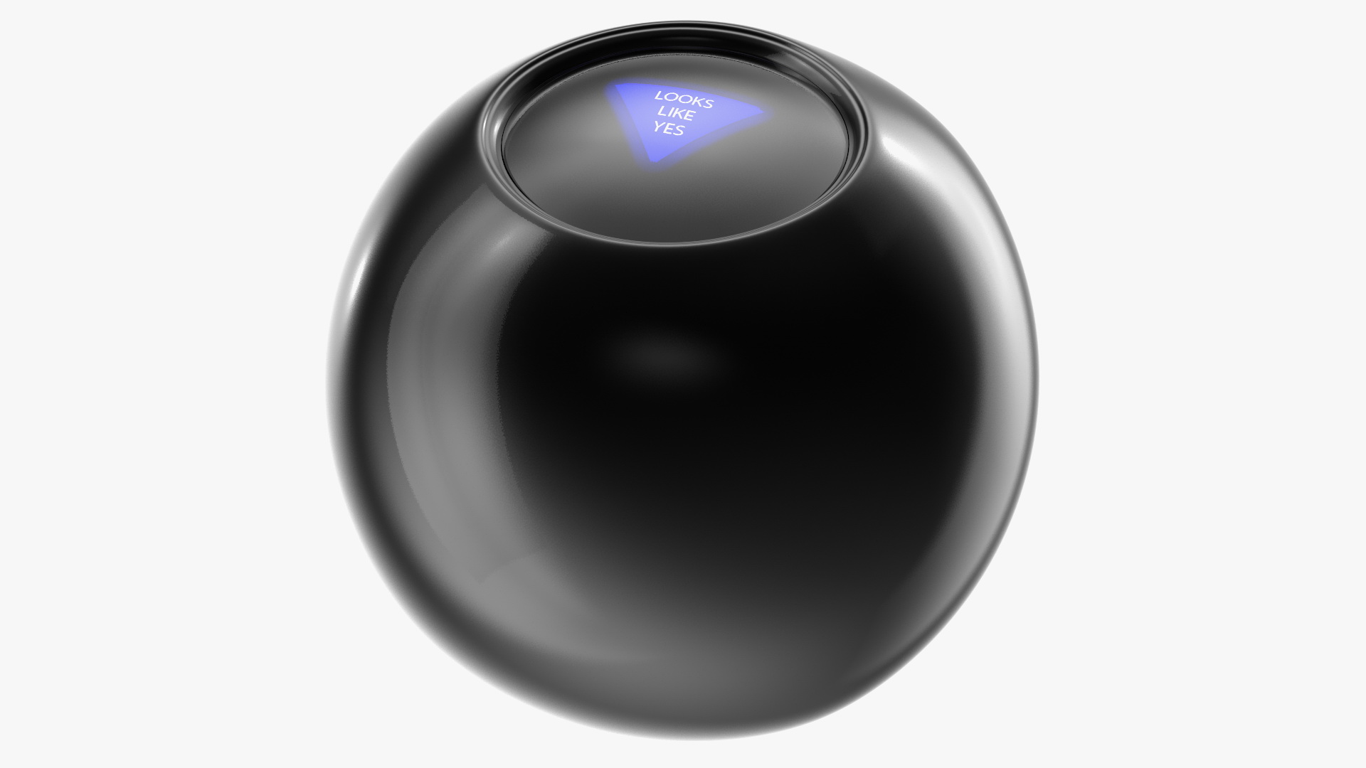 3D Magic 8 Ball Yes Answer model