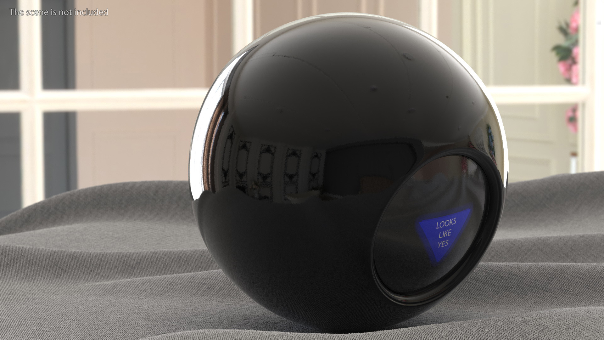 3D Magic 8 Ball Yes Answer model