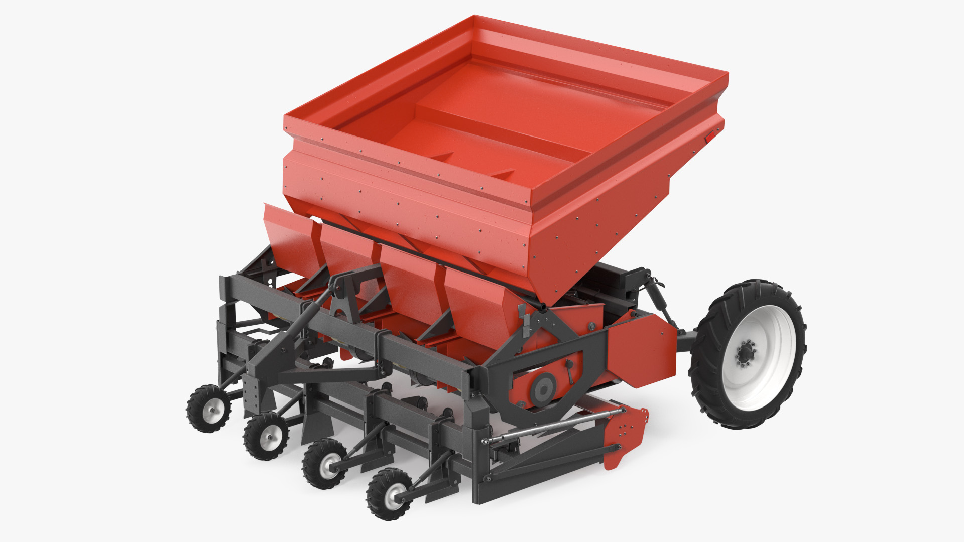 3D Potato Planter Red model