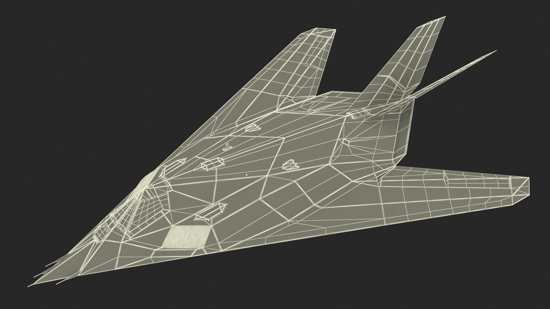 3D Combat Stealth Fighter Jet Rigged model