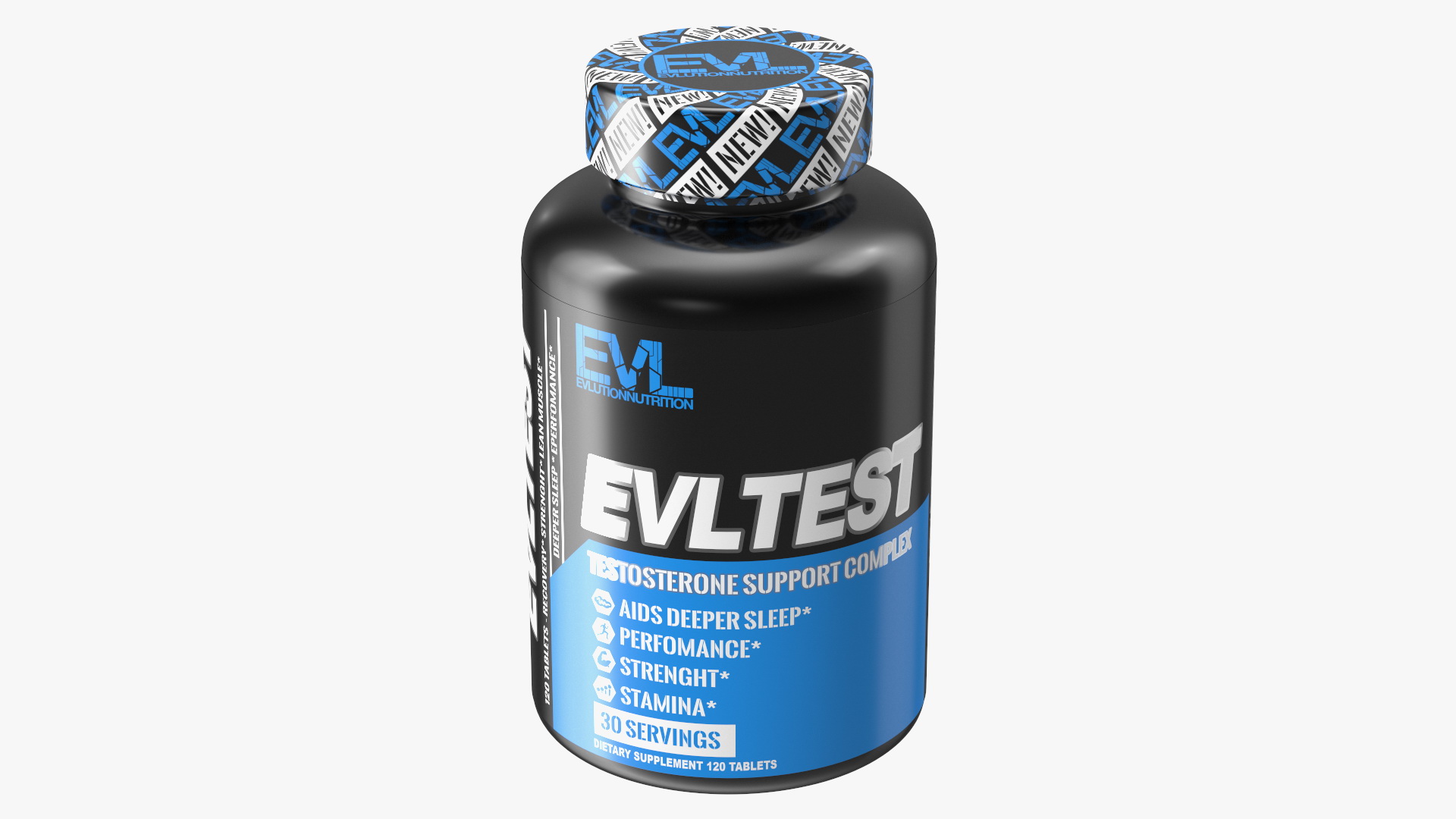 3D EvlTest Testosterone Booster model