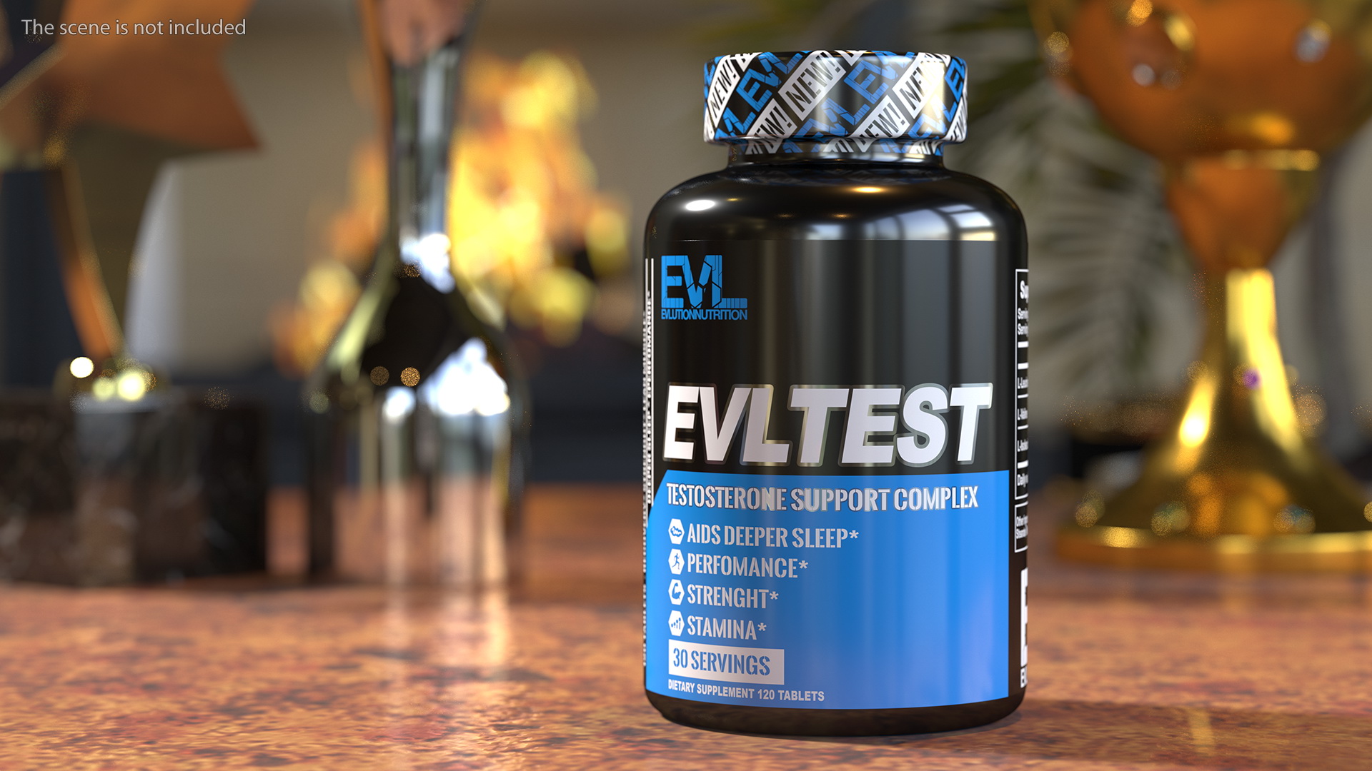 3D EvlTest Testosterone Booster model