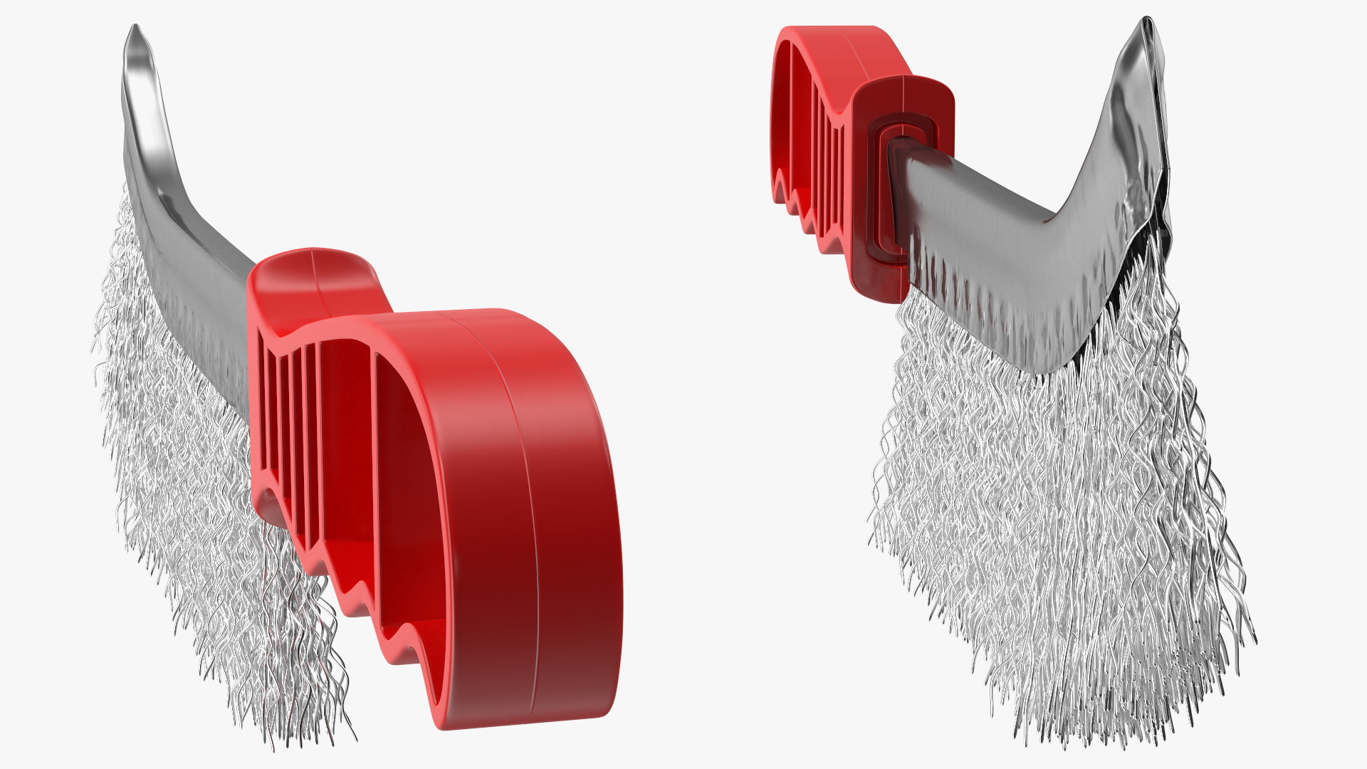 3D Steel Wire Brush with Plastic Handle