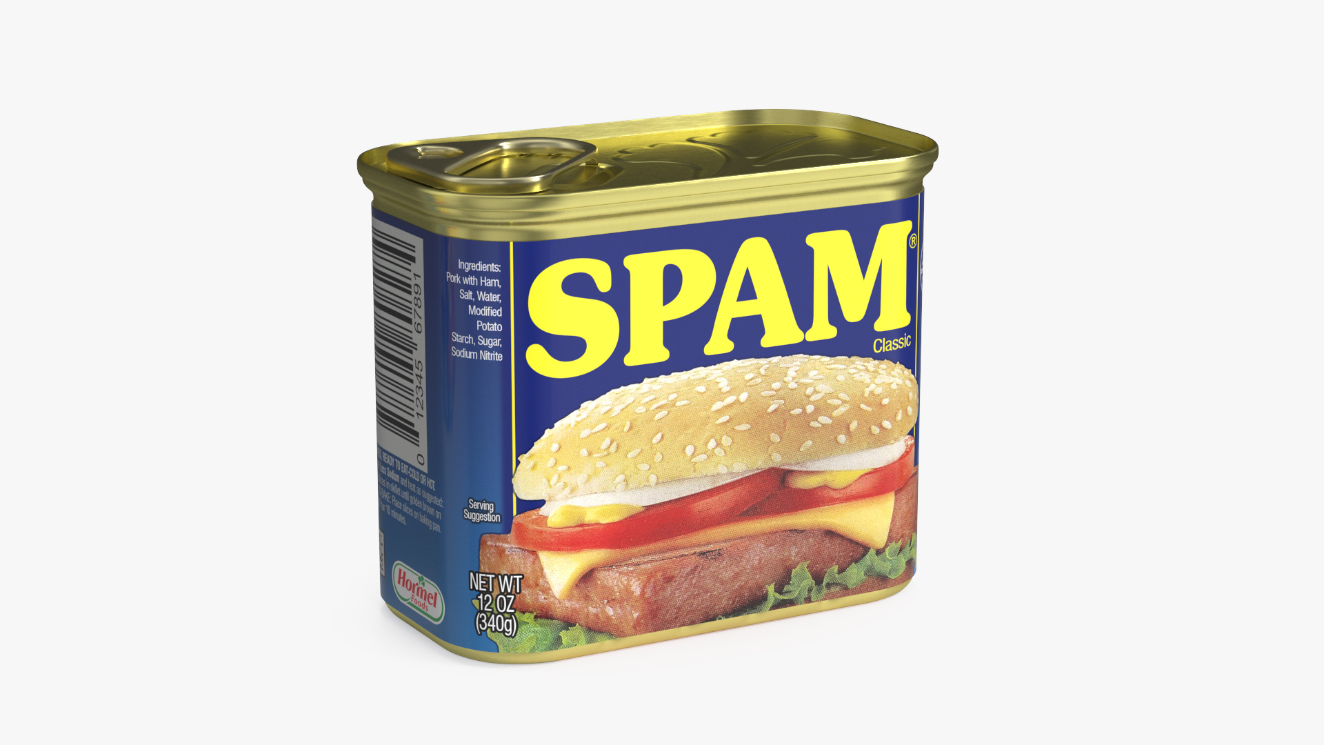 3D Spam Canned Food Closed model