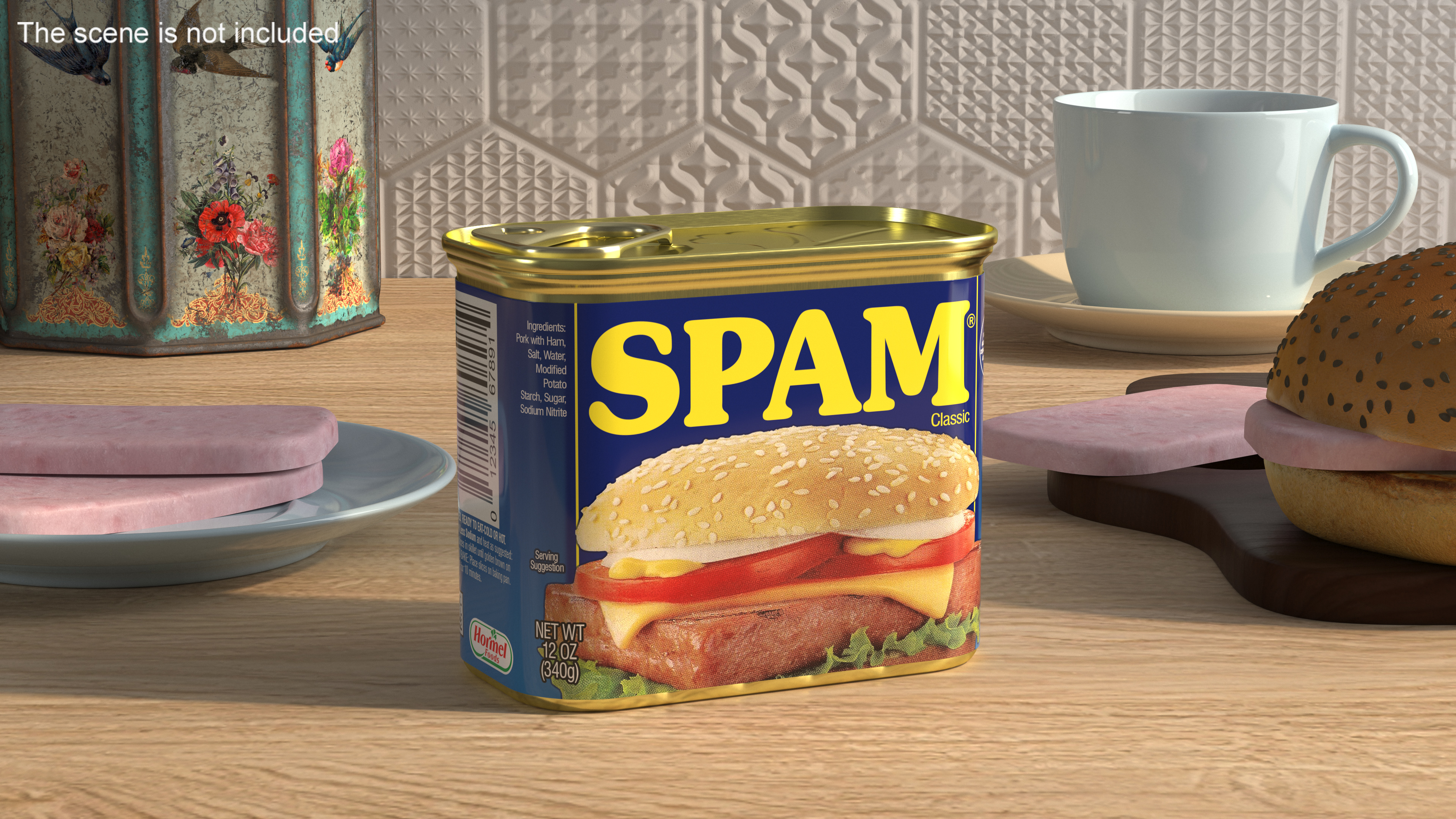 3D Spam Canned Food Closed model