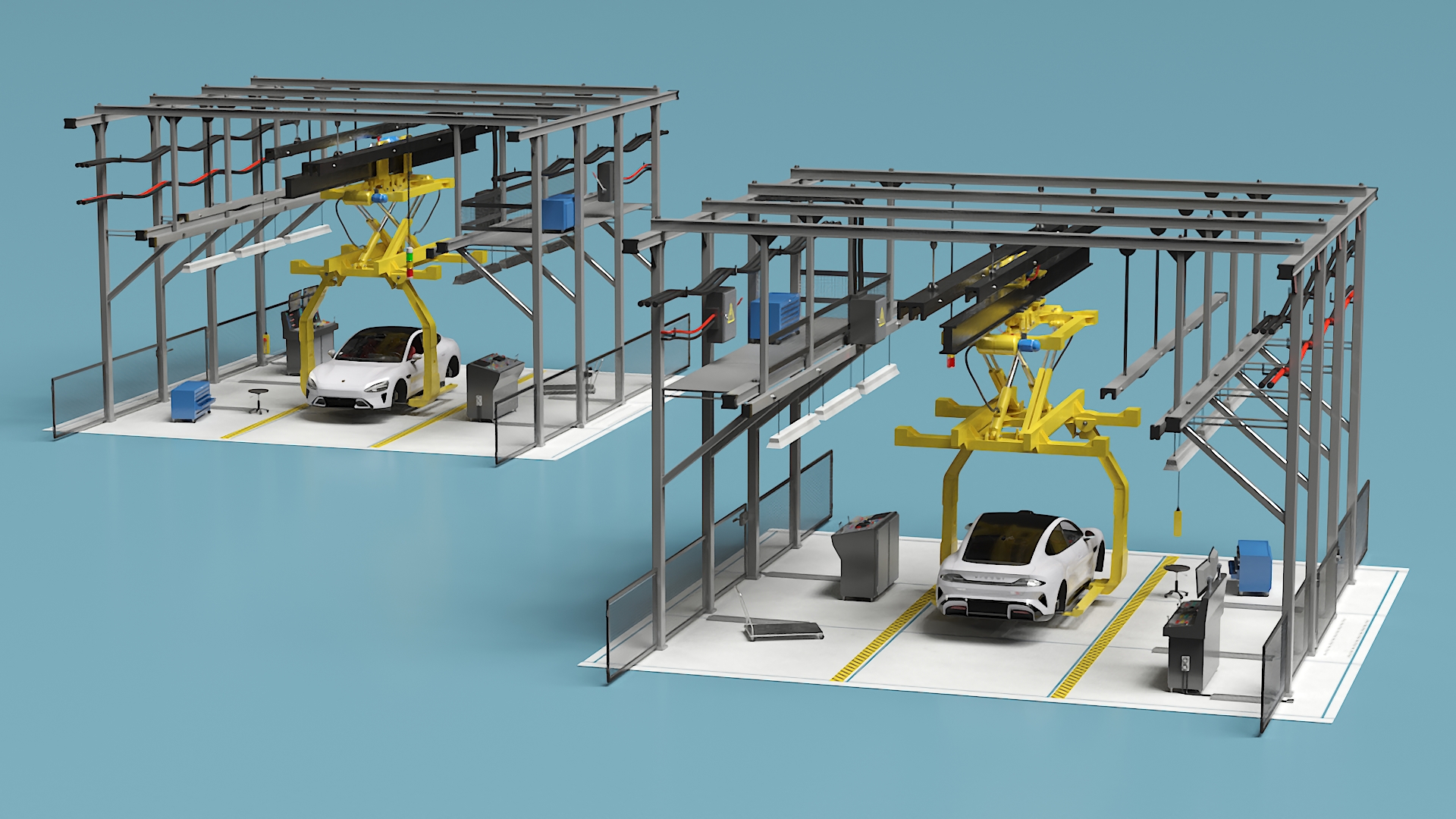 Xiaomi Car Assembly Line 3D model