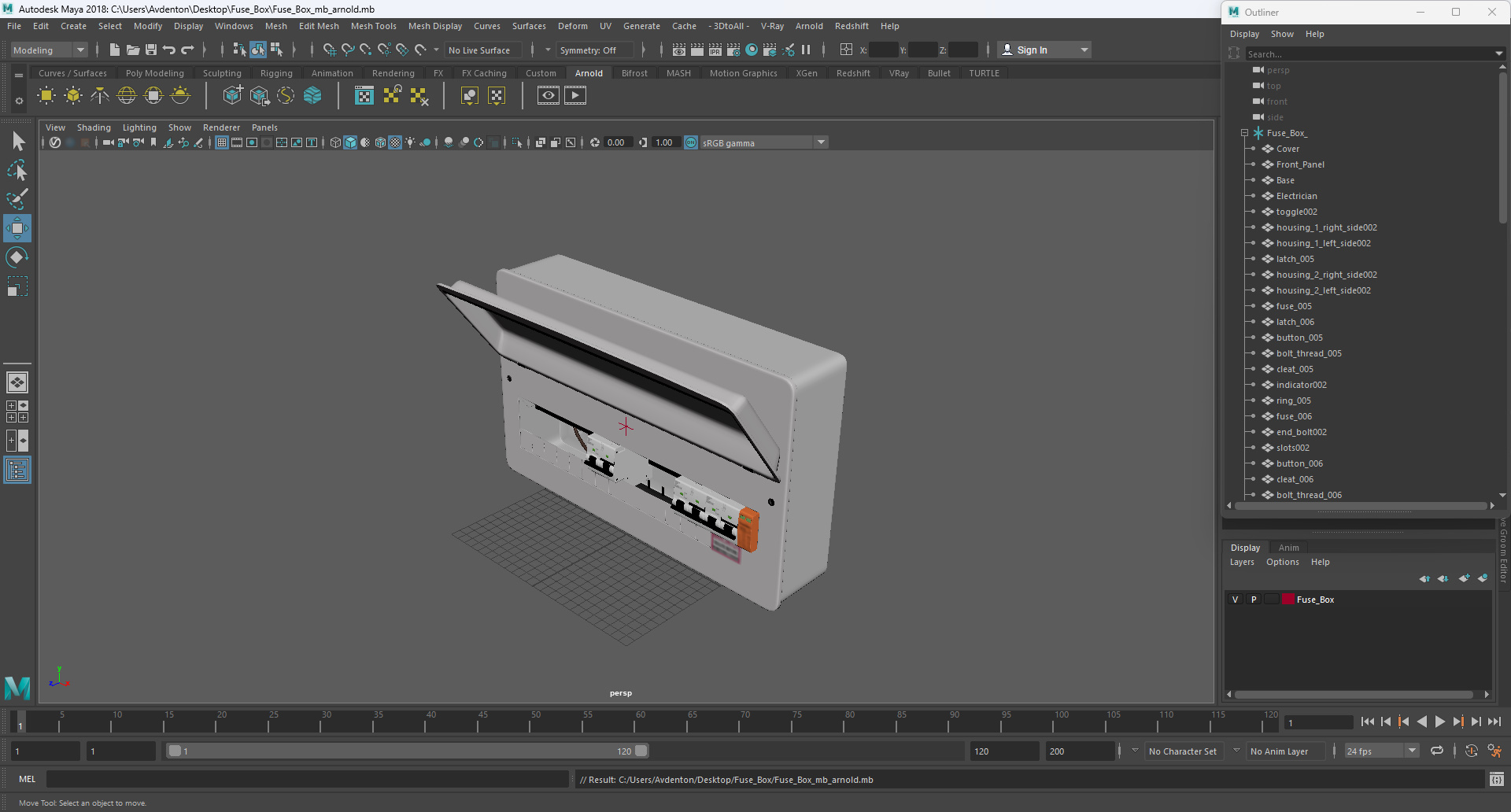3D model Fuse Box