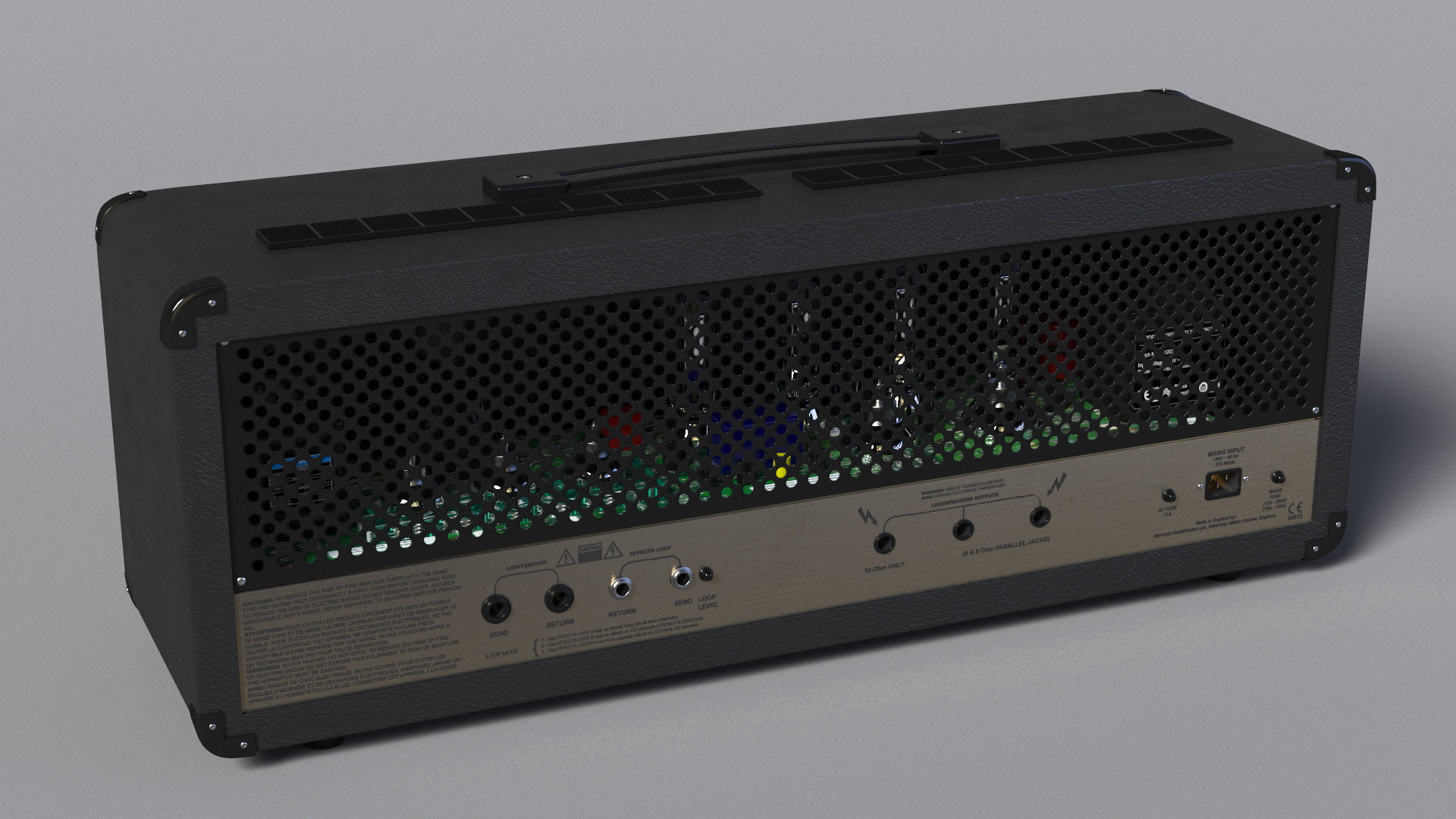 3D model Marshall Guitar Amplifier