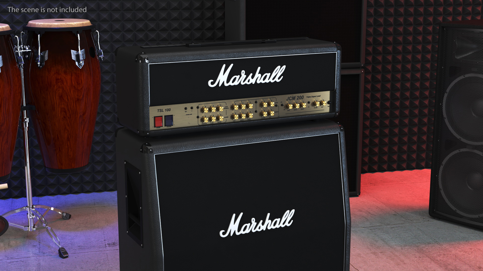 3D model Marshall Guitar Amplifier