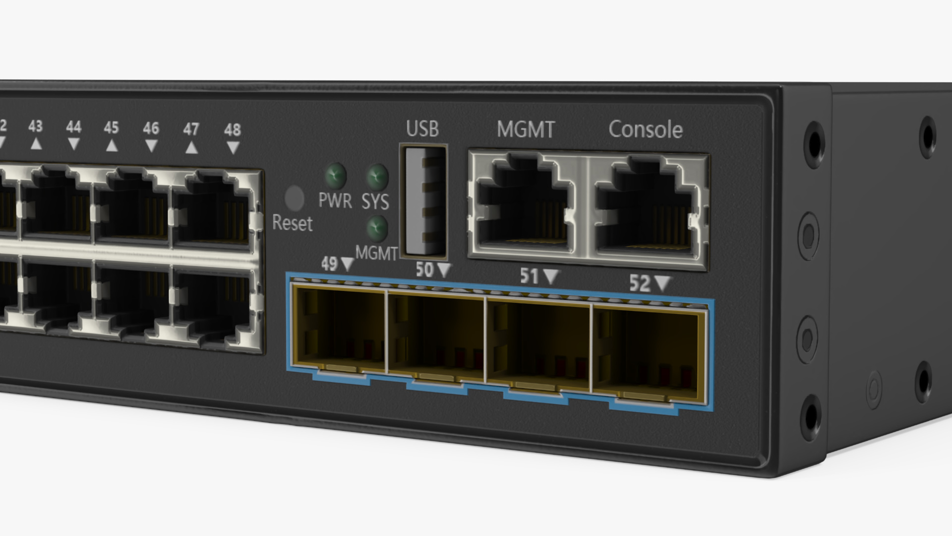 3D Network Switch 48 Ports model