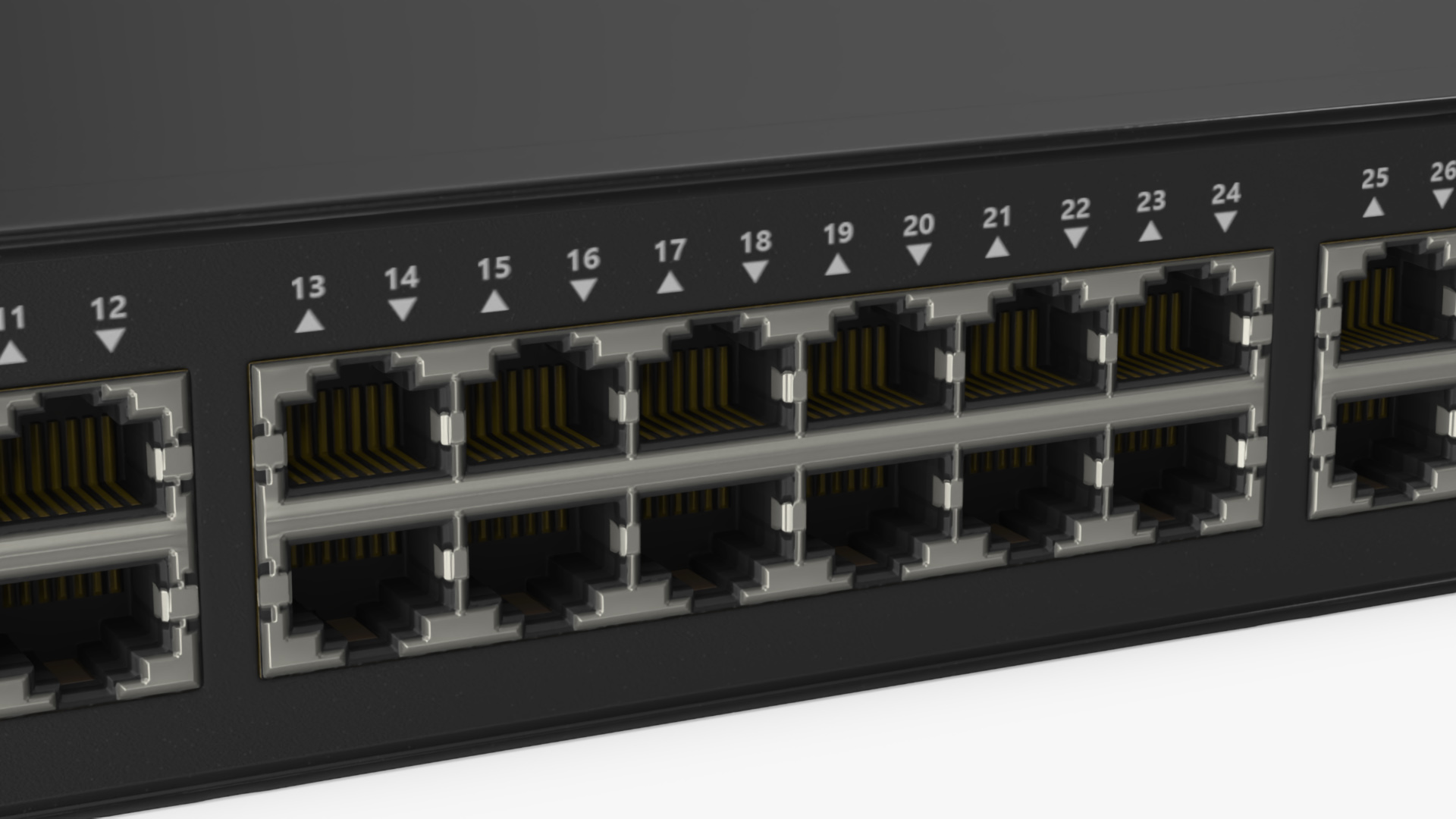 3D Network Switch 48 Ports model