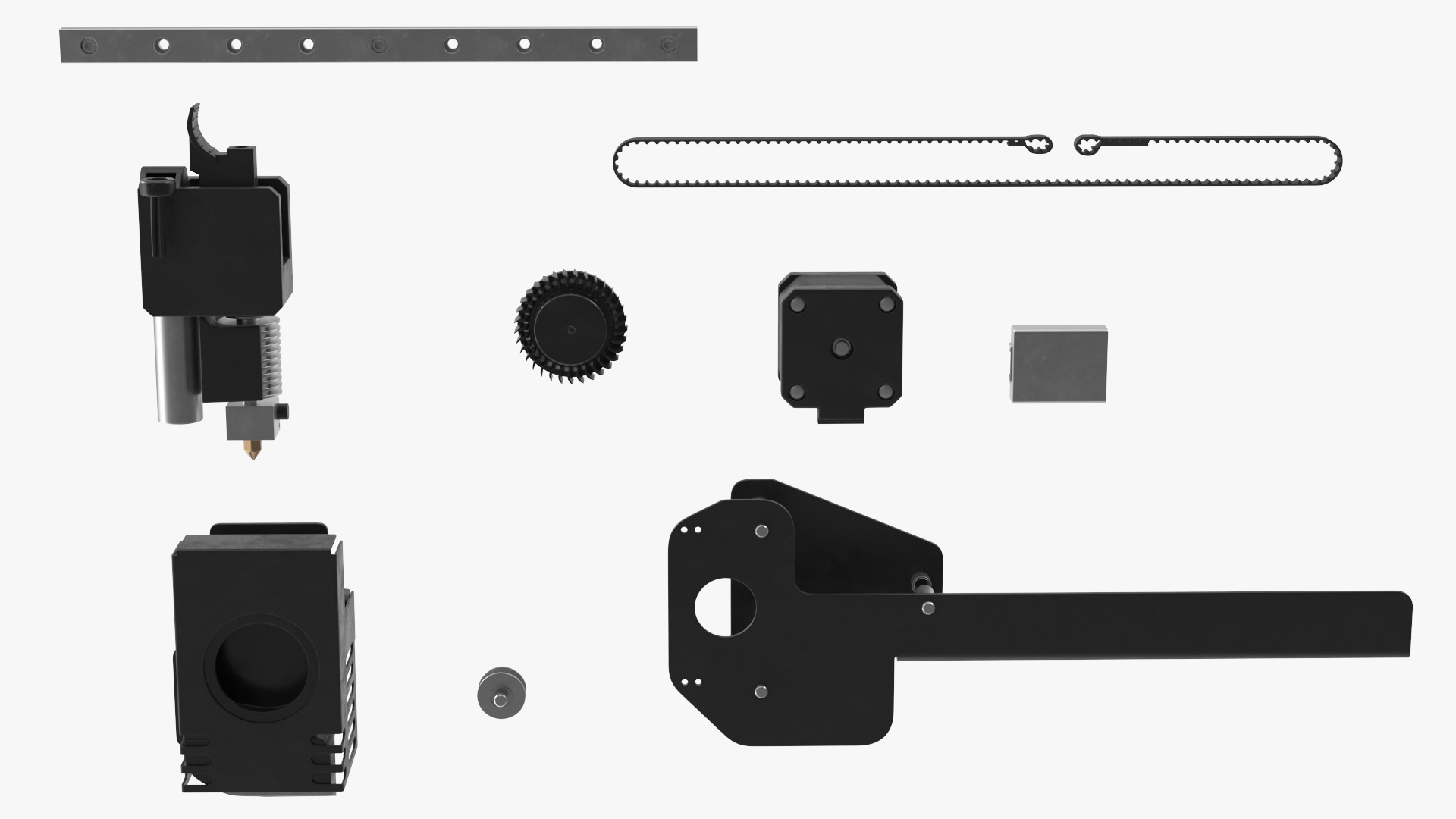 Mini Home 3D Printer Rigged 3D