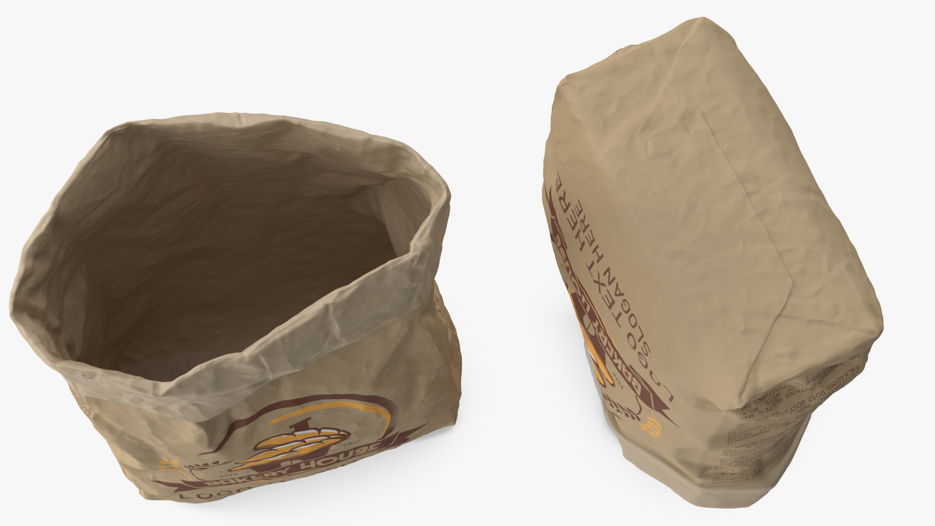 Bakery Bag Opened 3D