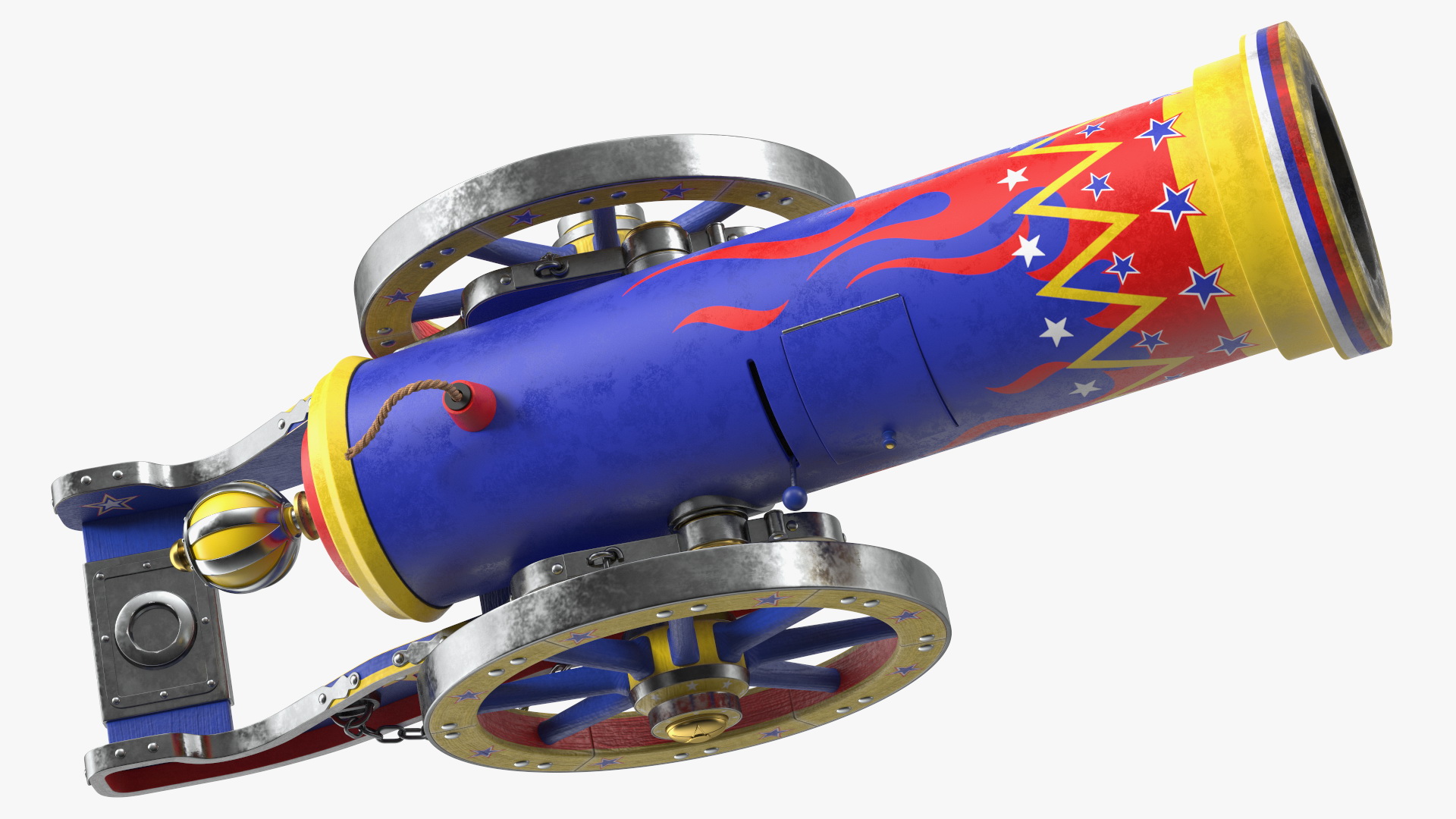 3D Vintage Circus Cannon