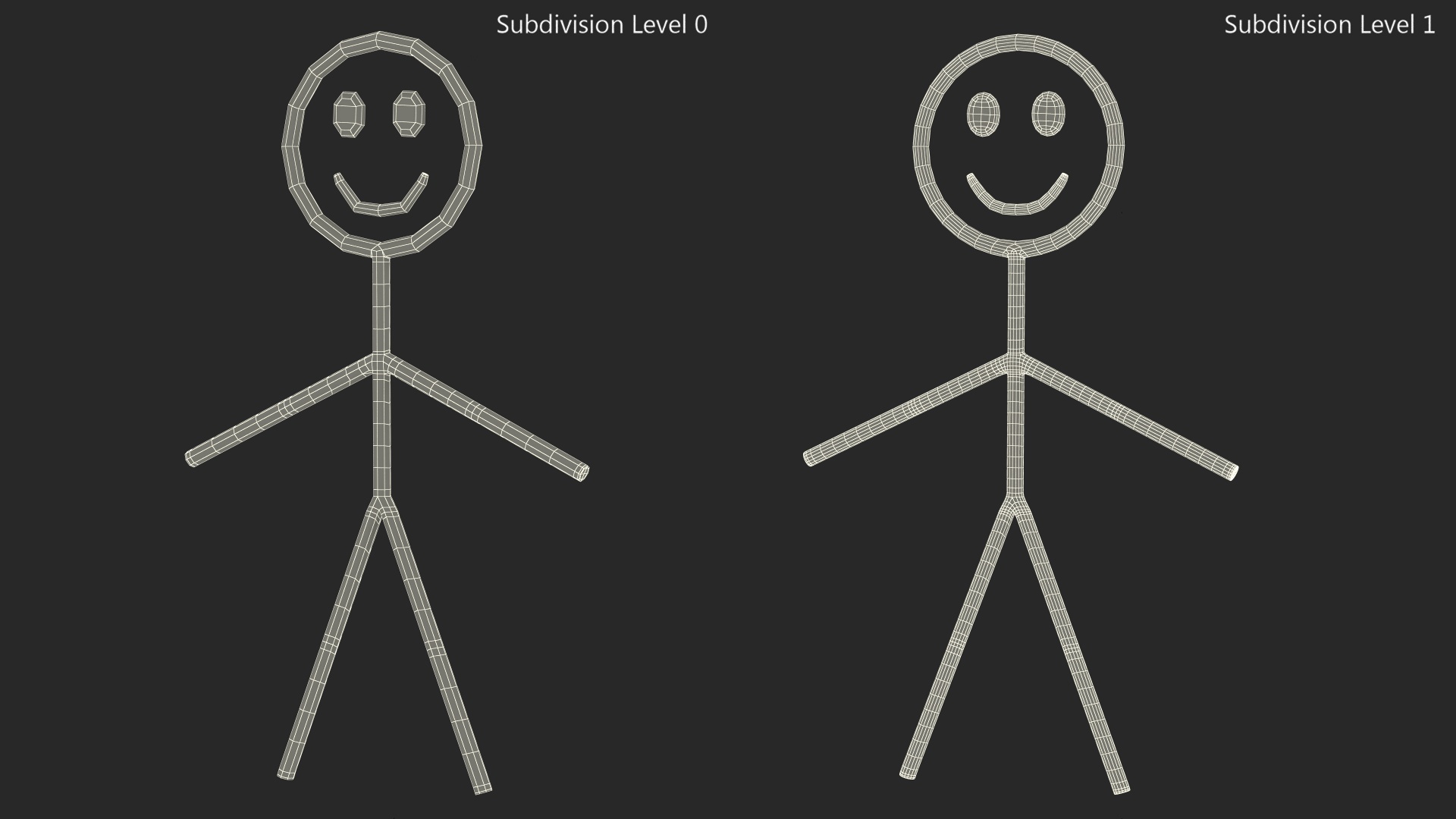 3D Stick Figure Blue Rigged for Maya model