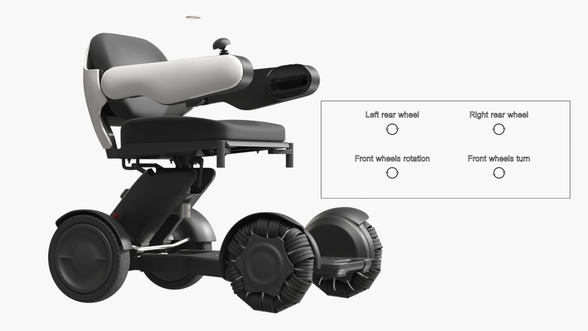 3D Mobility Scooter Rigged model