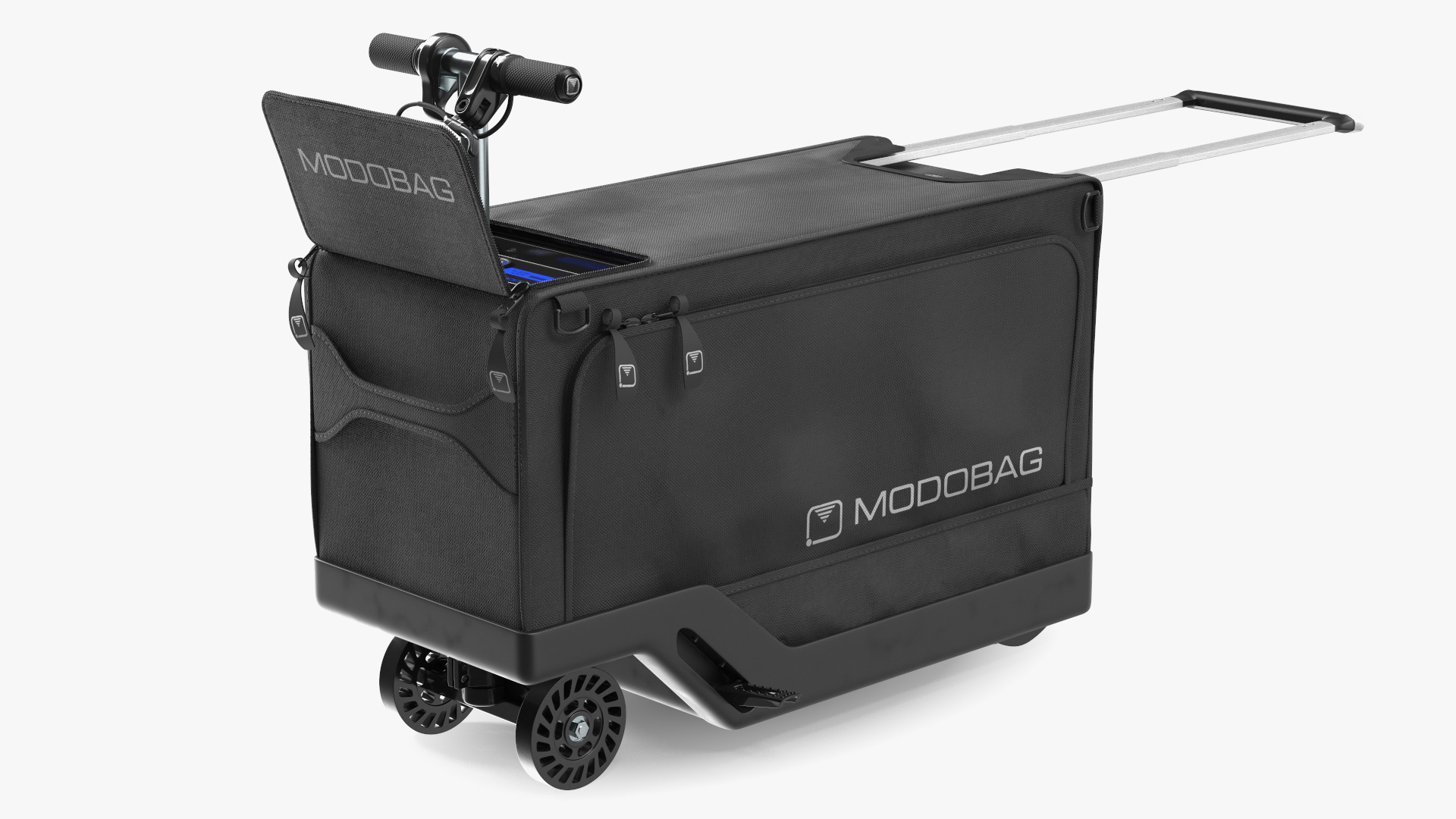 Motorized Suitcase Modobag Rigged for Cinema 4D 3D