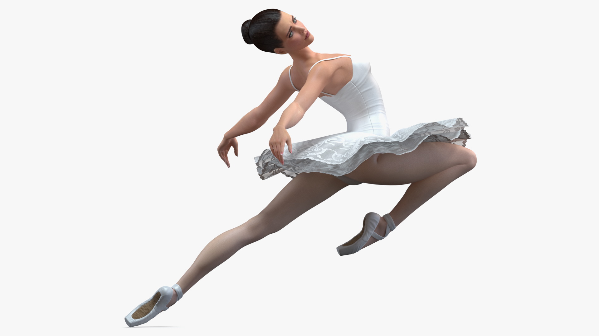 3D Ballet Dancer Ballerina model