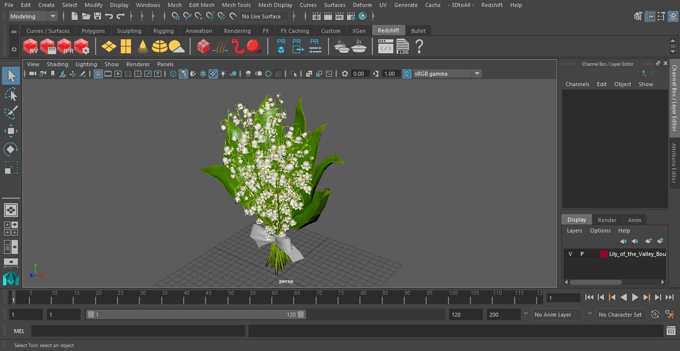 3D Lily of the Valley Bouquet