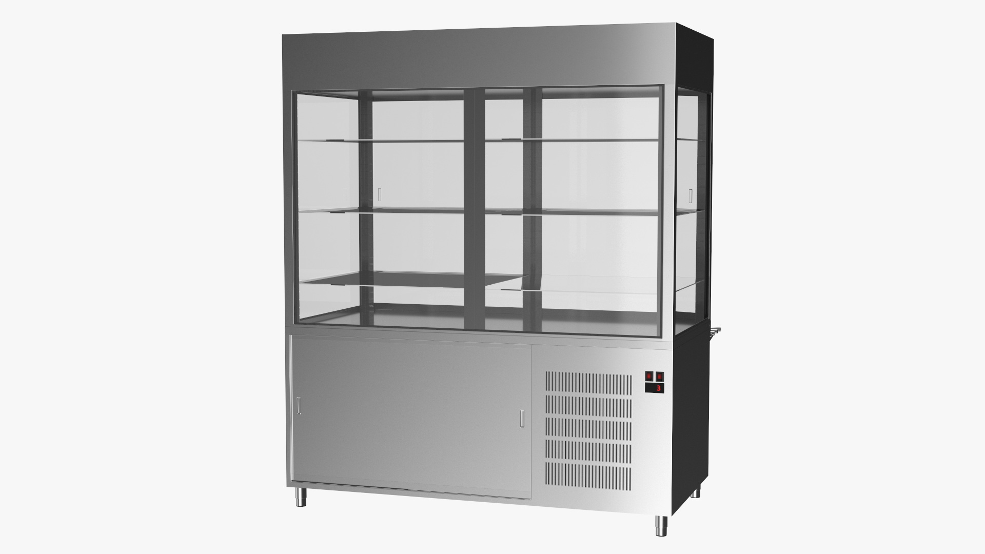 3D Stainless Steel Self Service Line model