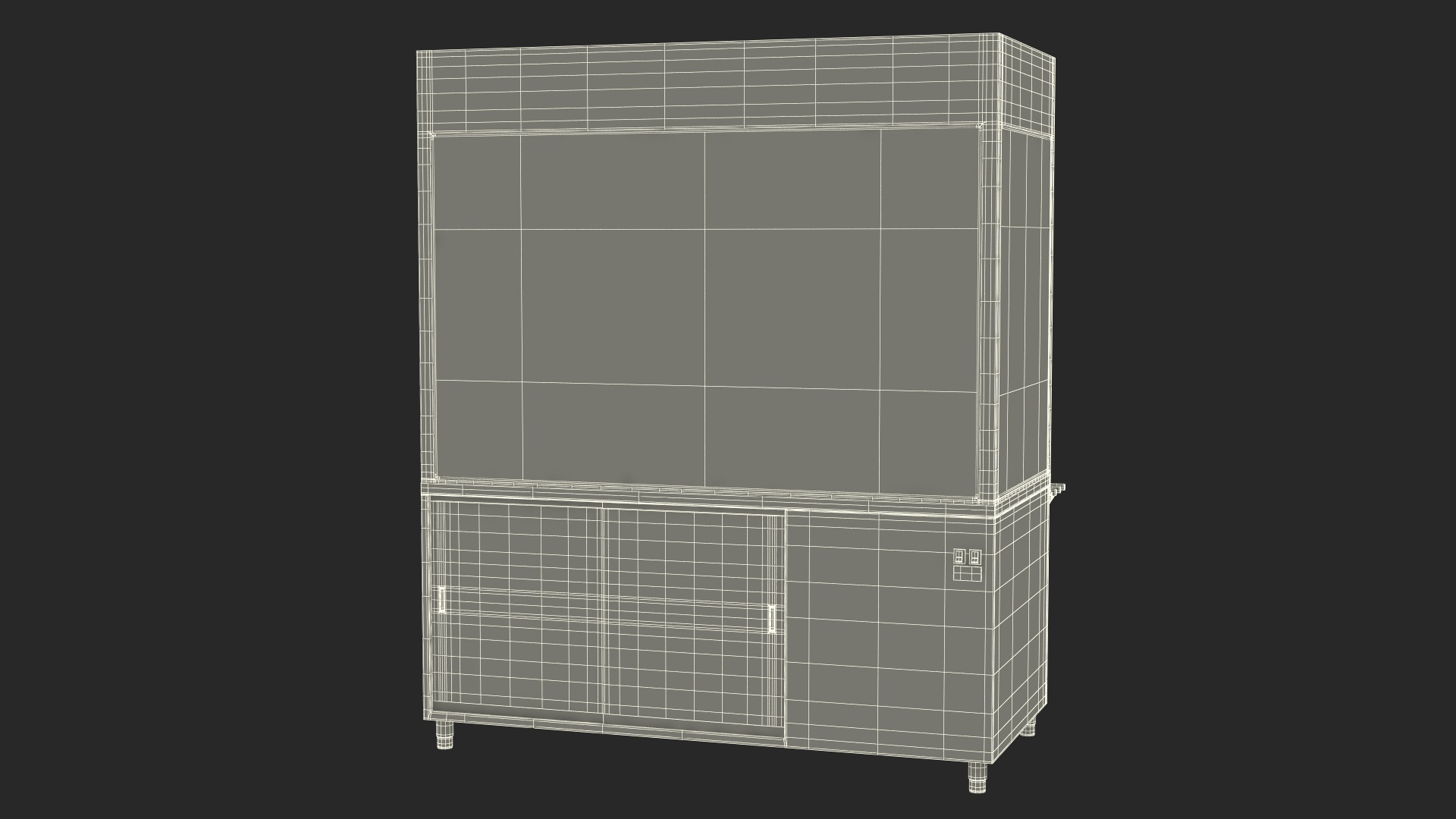 3D Stainless Steel Self Service Line model