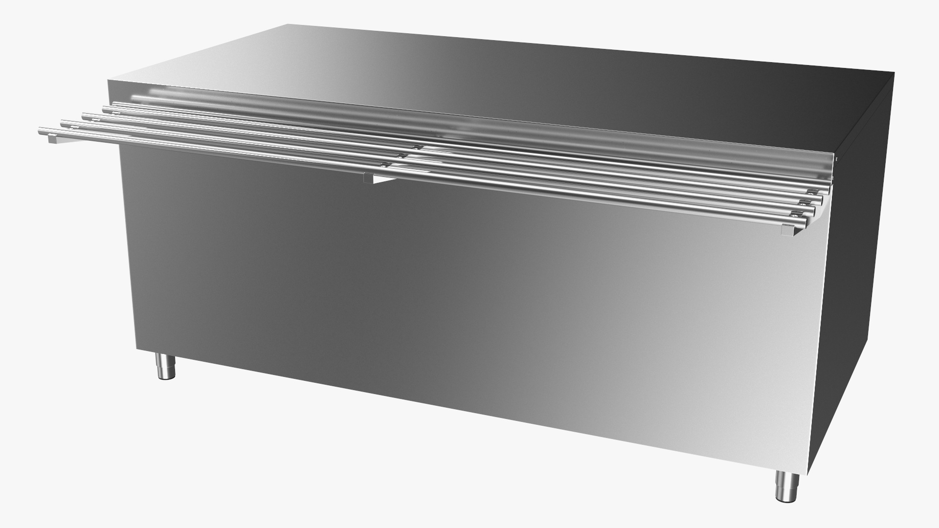 3D Stainless Steel Self Service Line model