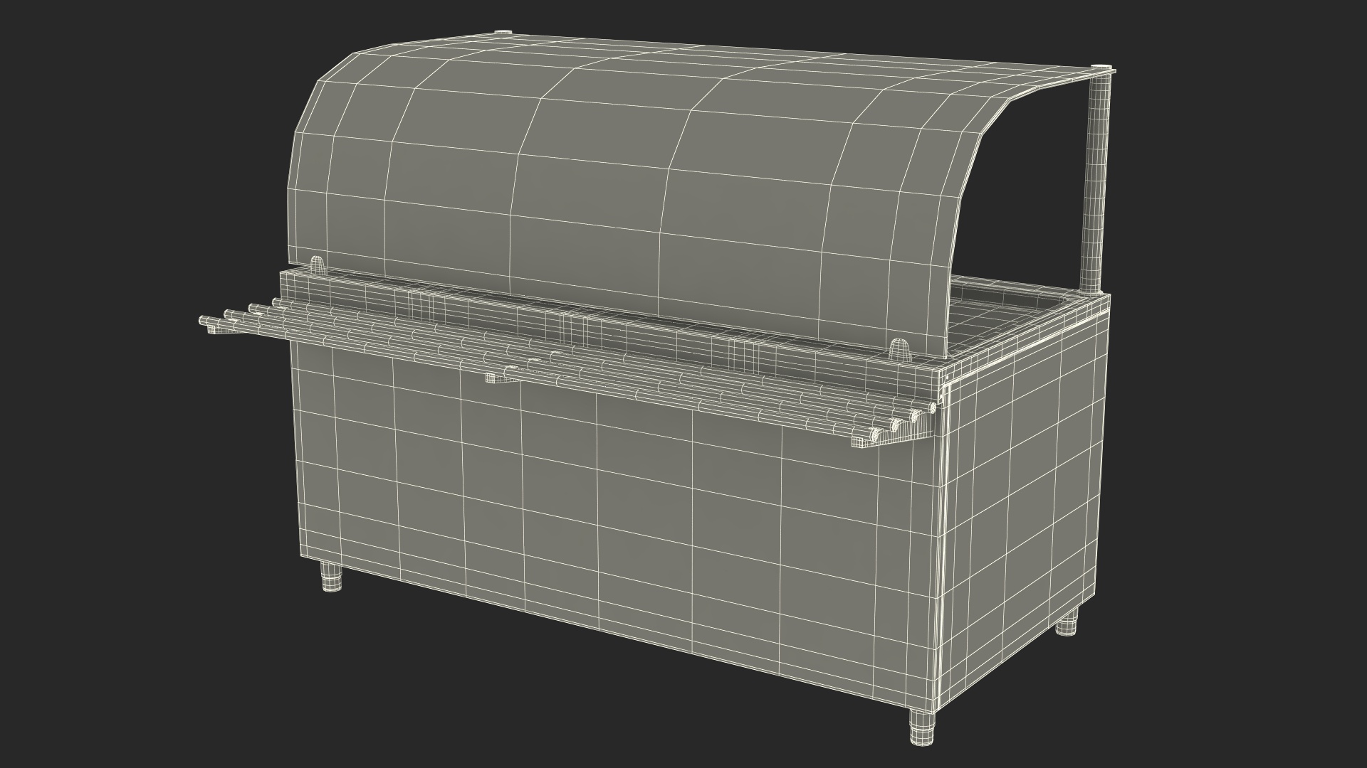 3D Stainless Steel Self Service Line model