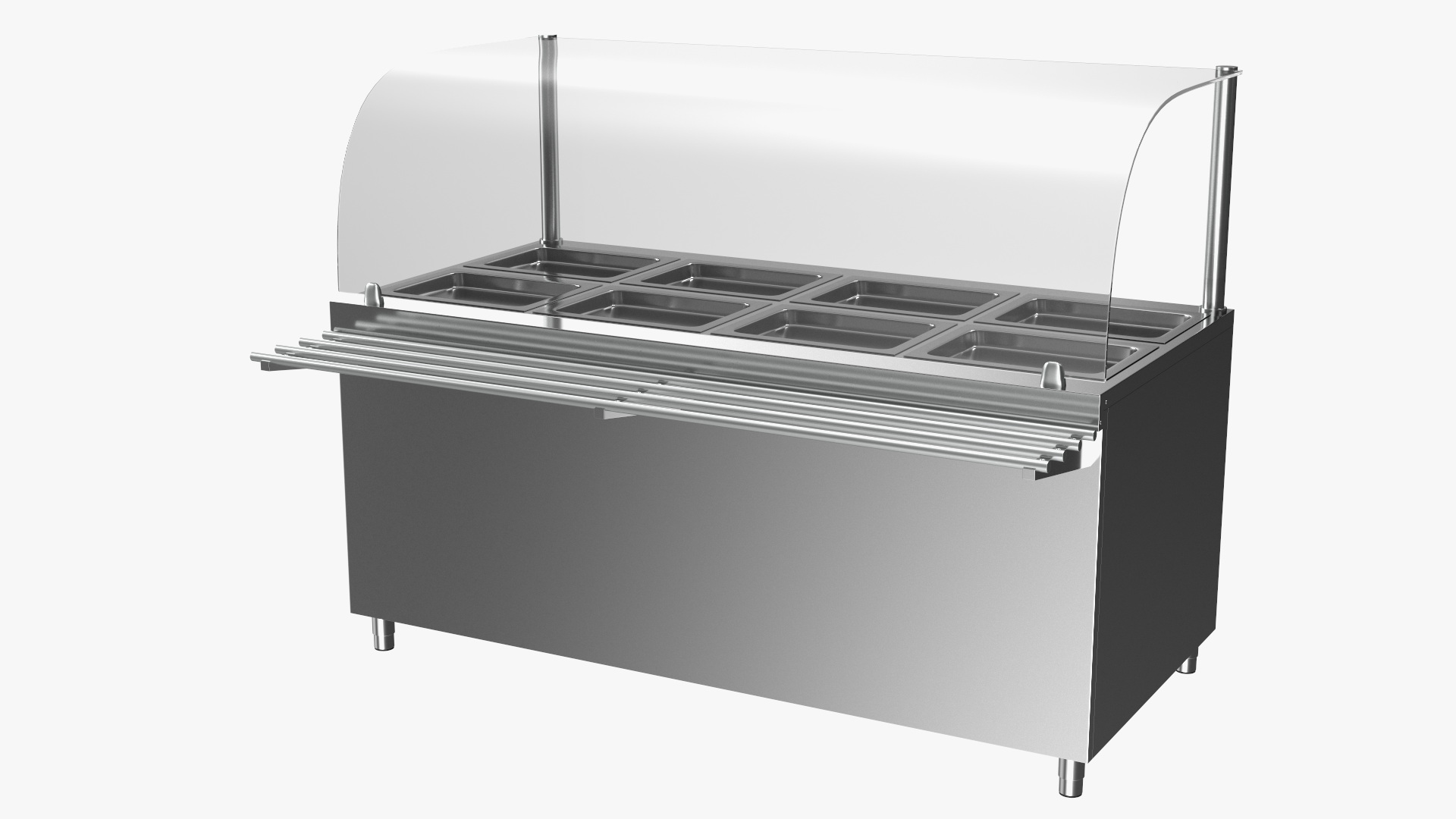 3D Stainless Steel Self Service Line model