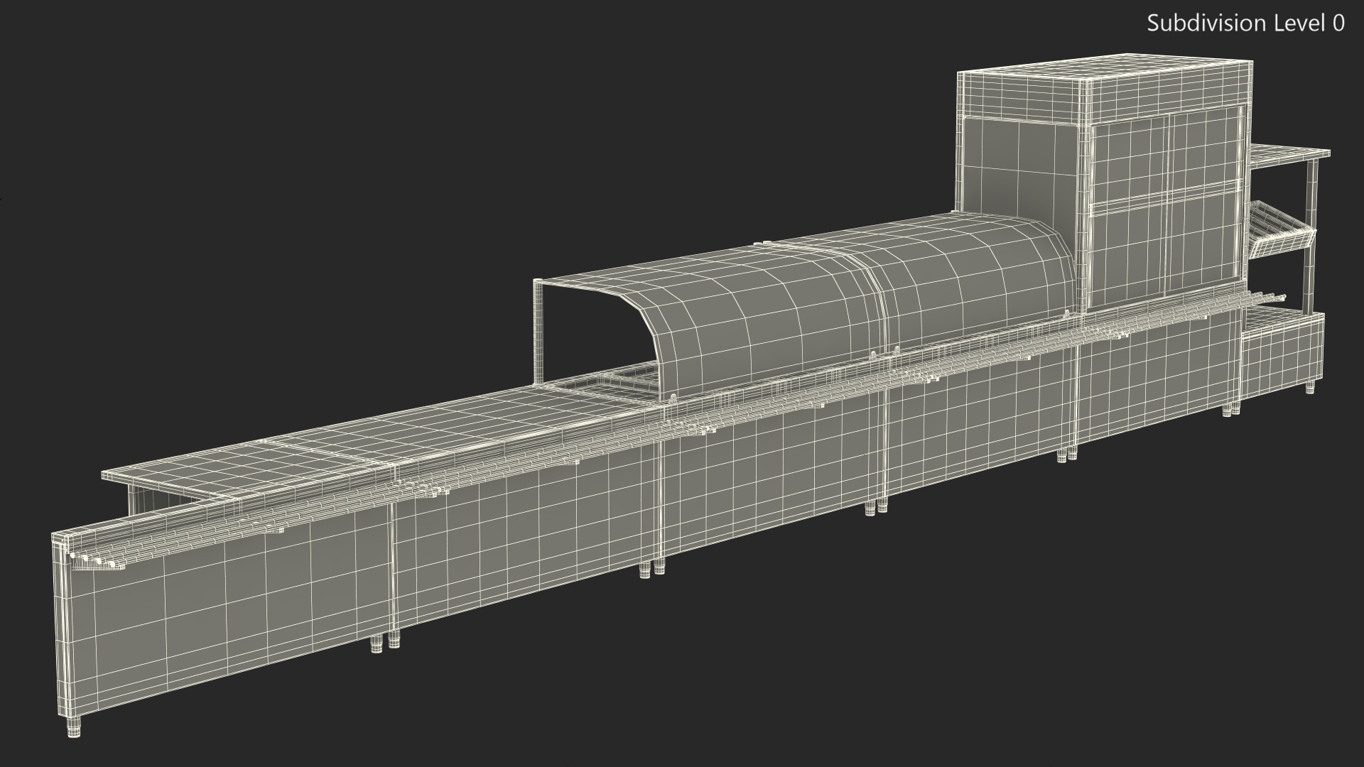 3D Stainless Steel Self Service Line model