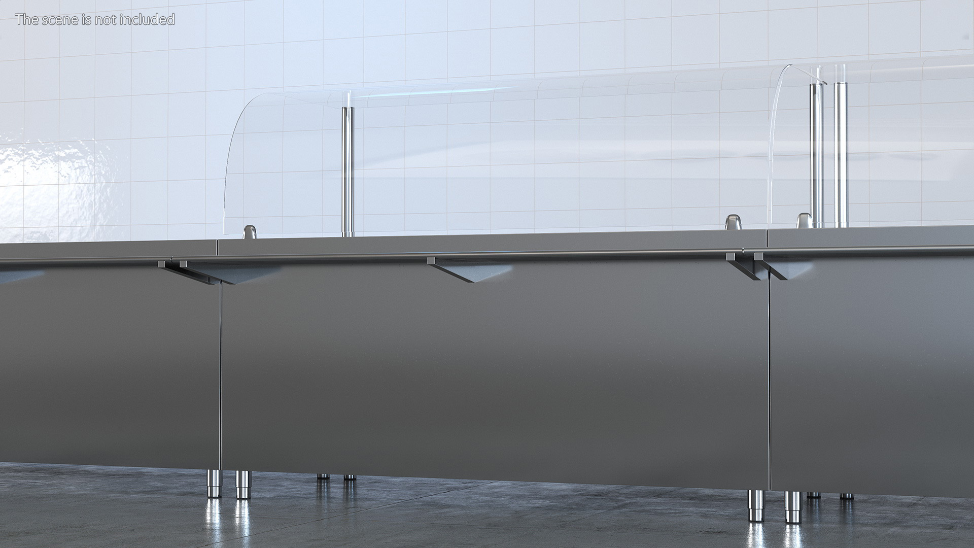 3D Stainless Steel Self Service Line model