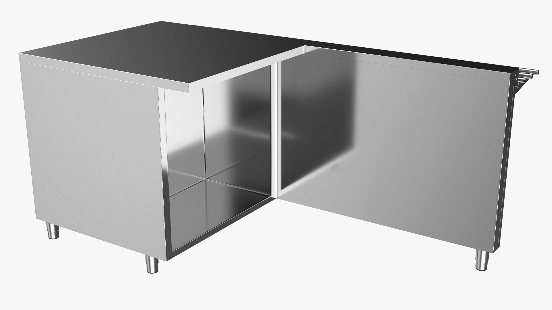 3D Stainless Steel Self Service Line model