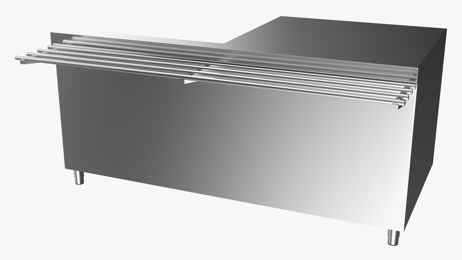 3D Stainless Steel Self Service Line model