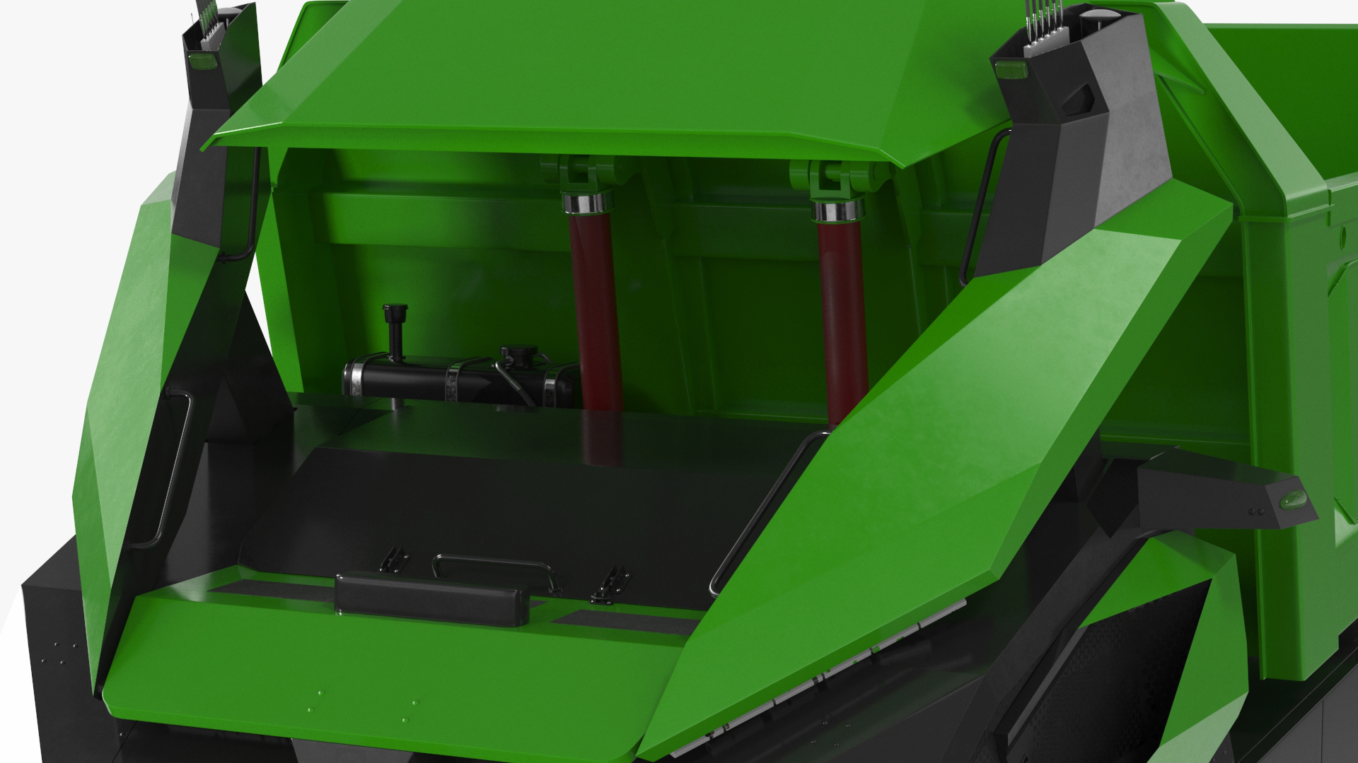 3D Autonomous Electric Mining Truck Green model