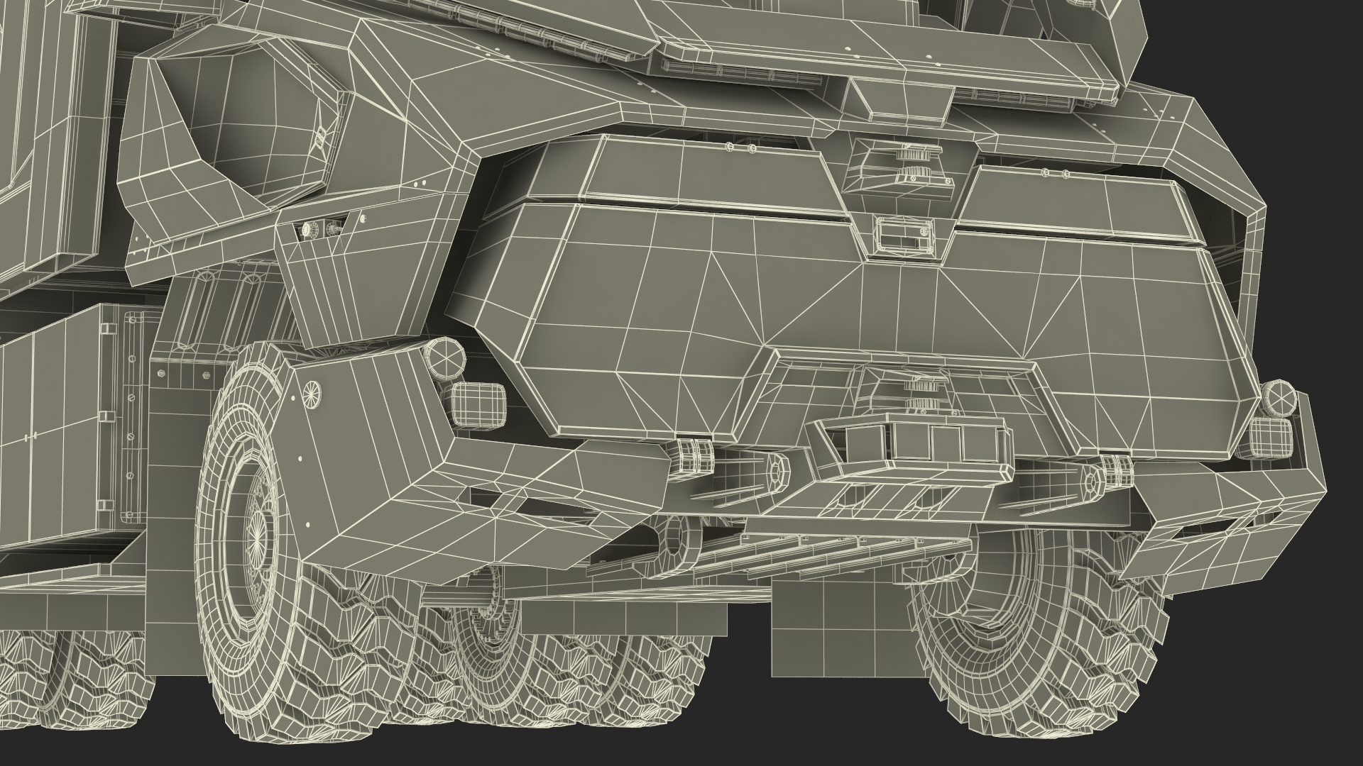 3D Autonomous Electric Mining Truck Green model